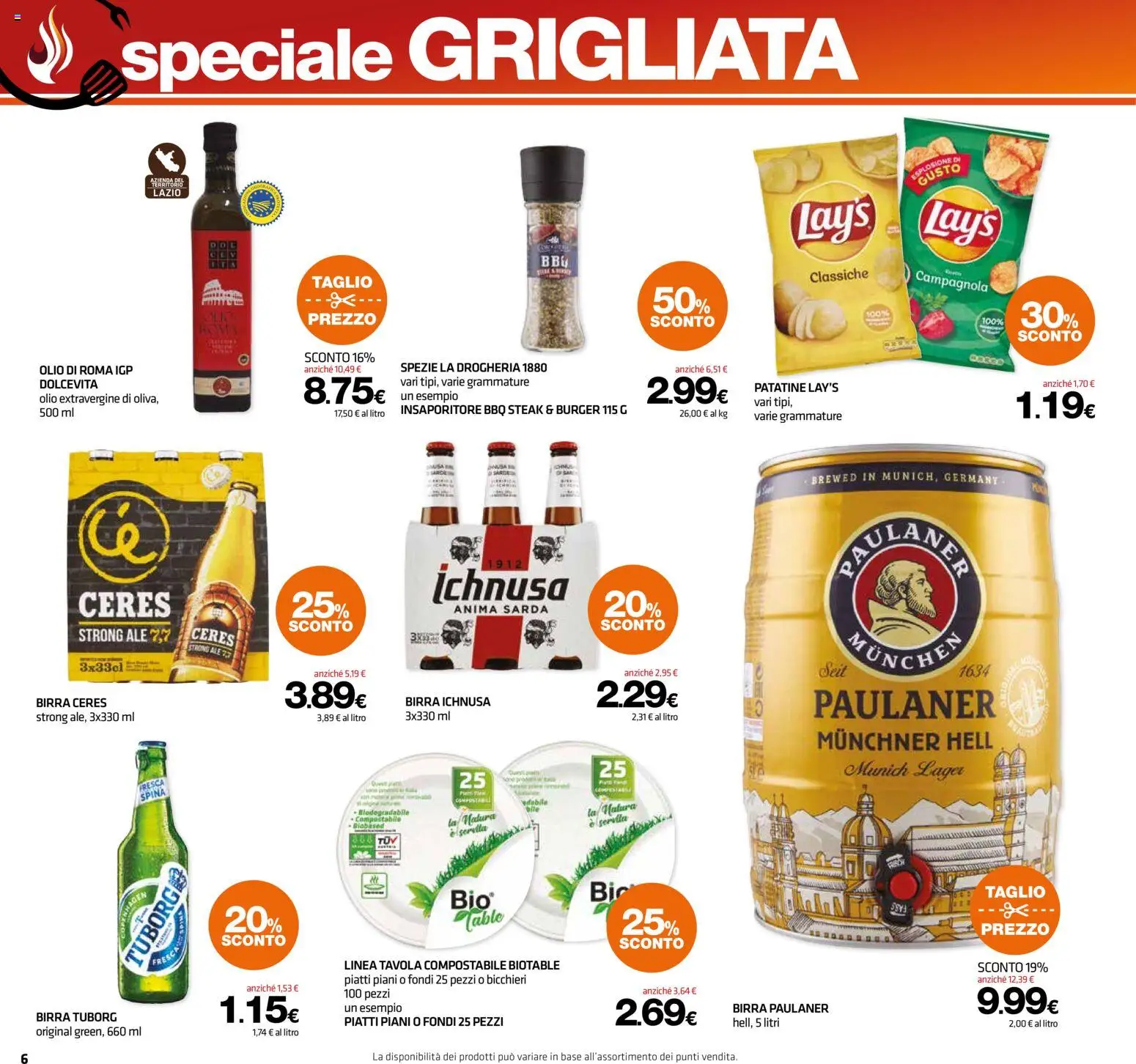 Volantino Superconti del 23.04.2026 | Pagina: 6 | Prodotti: Birra, Patatine, Spezie, Olio