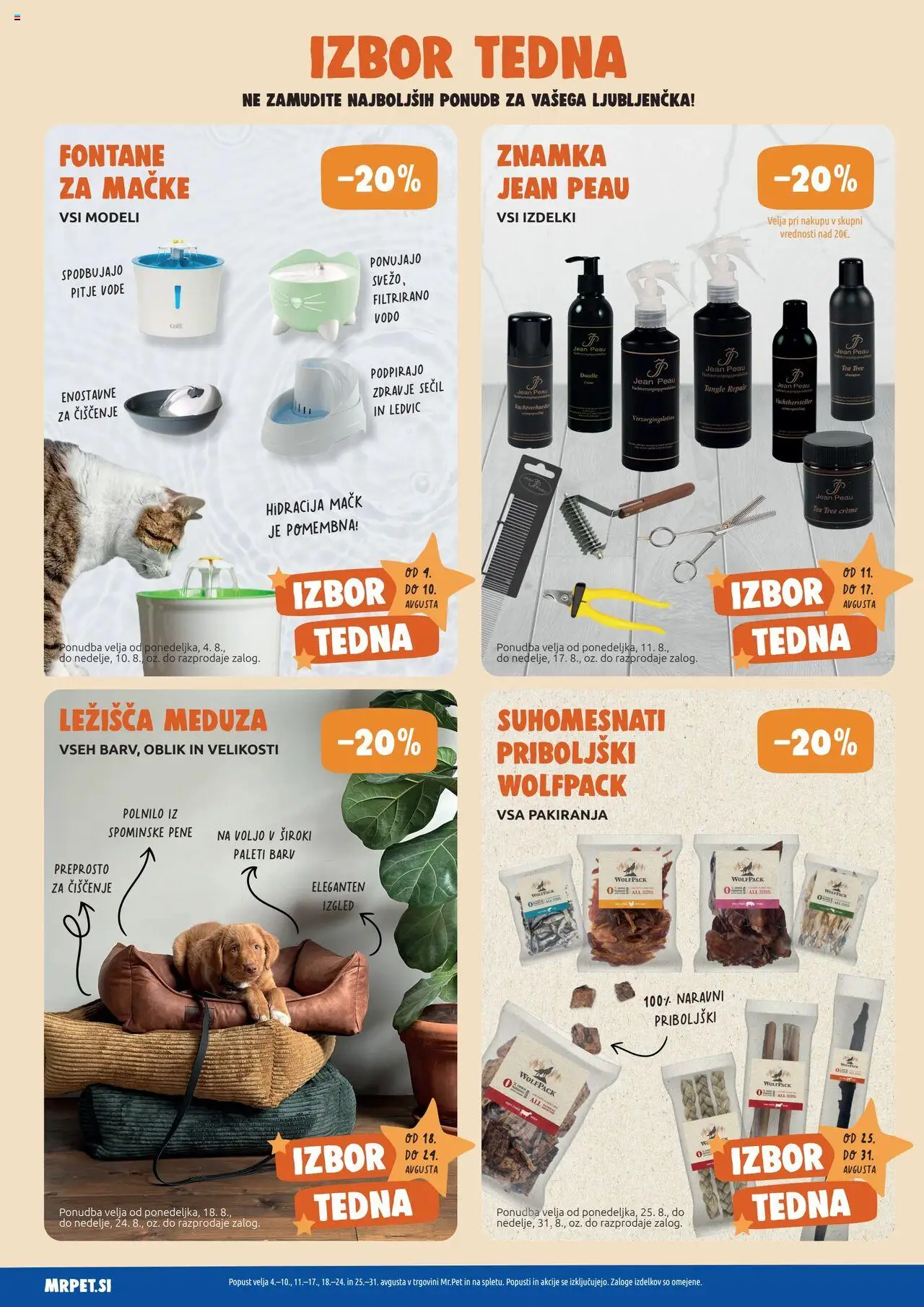 Mr. Pet katalog │ velja od 01.08.2025 | Stran: 4 | Izdelki: Priboljški