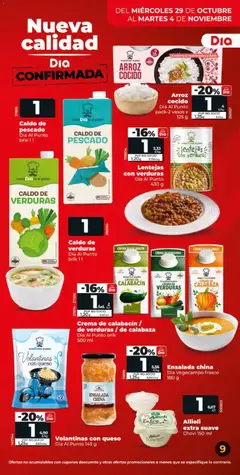 Vista previa Dia - folleto Market válido desde el 29.10.2025 | Página: 9 | Productos: Calabacín, Πράσινο τσάι, Queso, Vasos