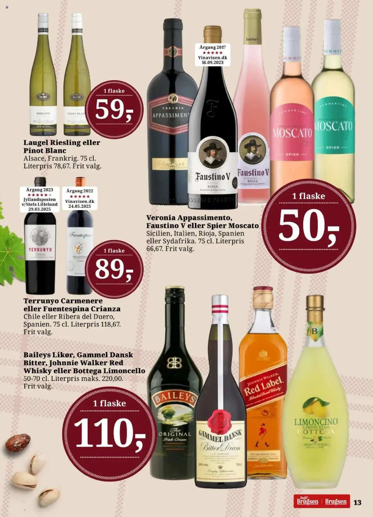 Dagli'Brugsen Tilbudsavis gyldig fra 15.08.2025 | Side: 14 | Produkter: Amendoins, Whisky
