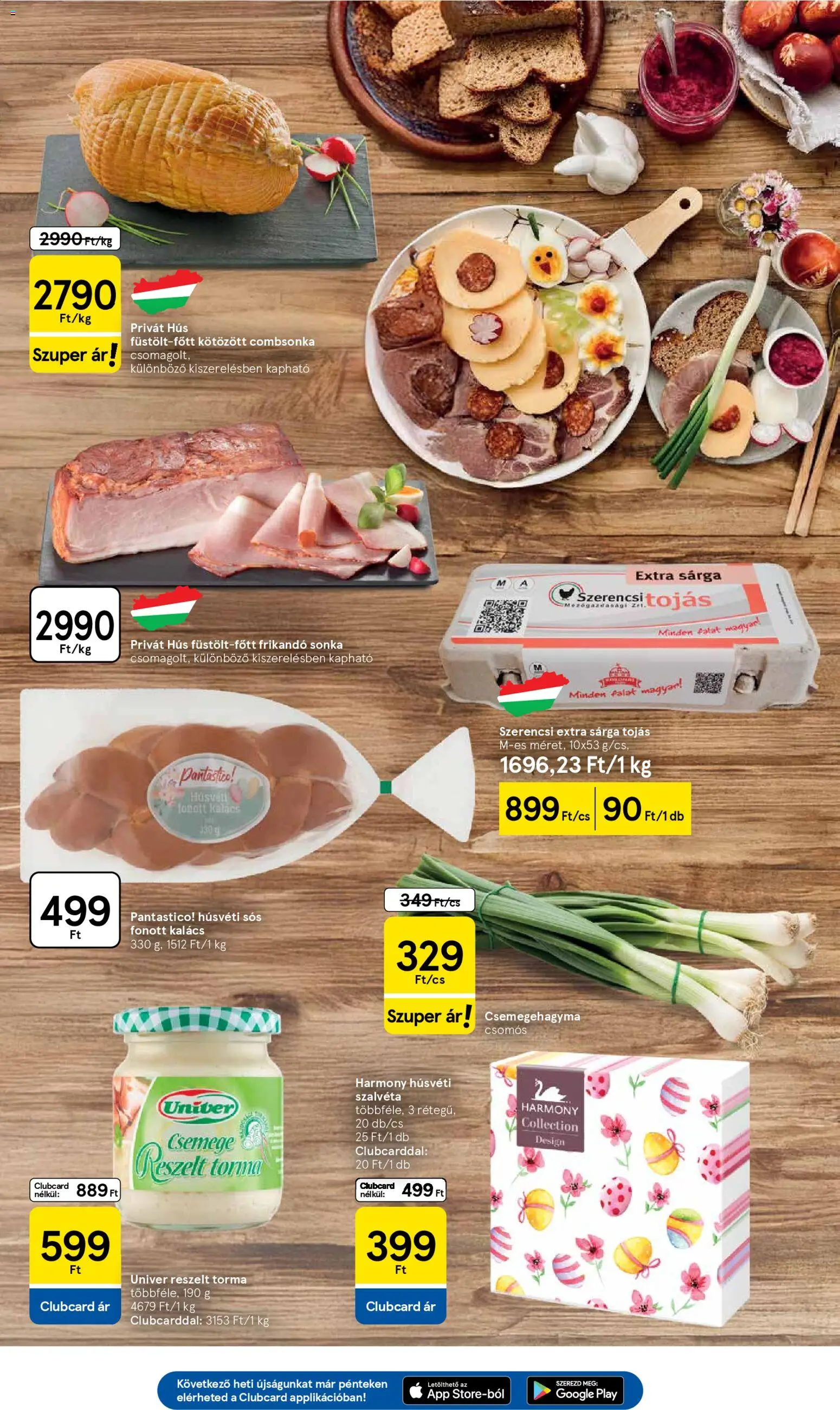 Tesco akciós ujság - amely érvényes a következő dátumtól: 31.03.2026 | Oldal: 5 | Termékek: Hús, Kalács, Frikandó, Combsonka
