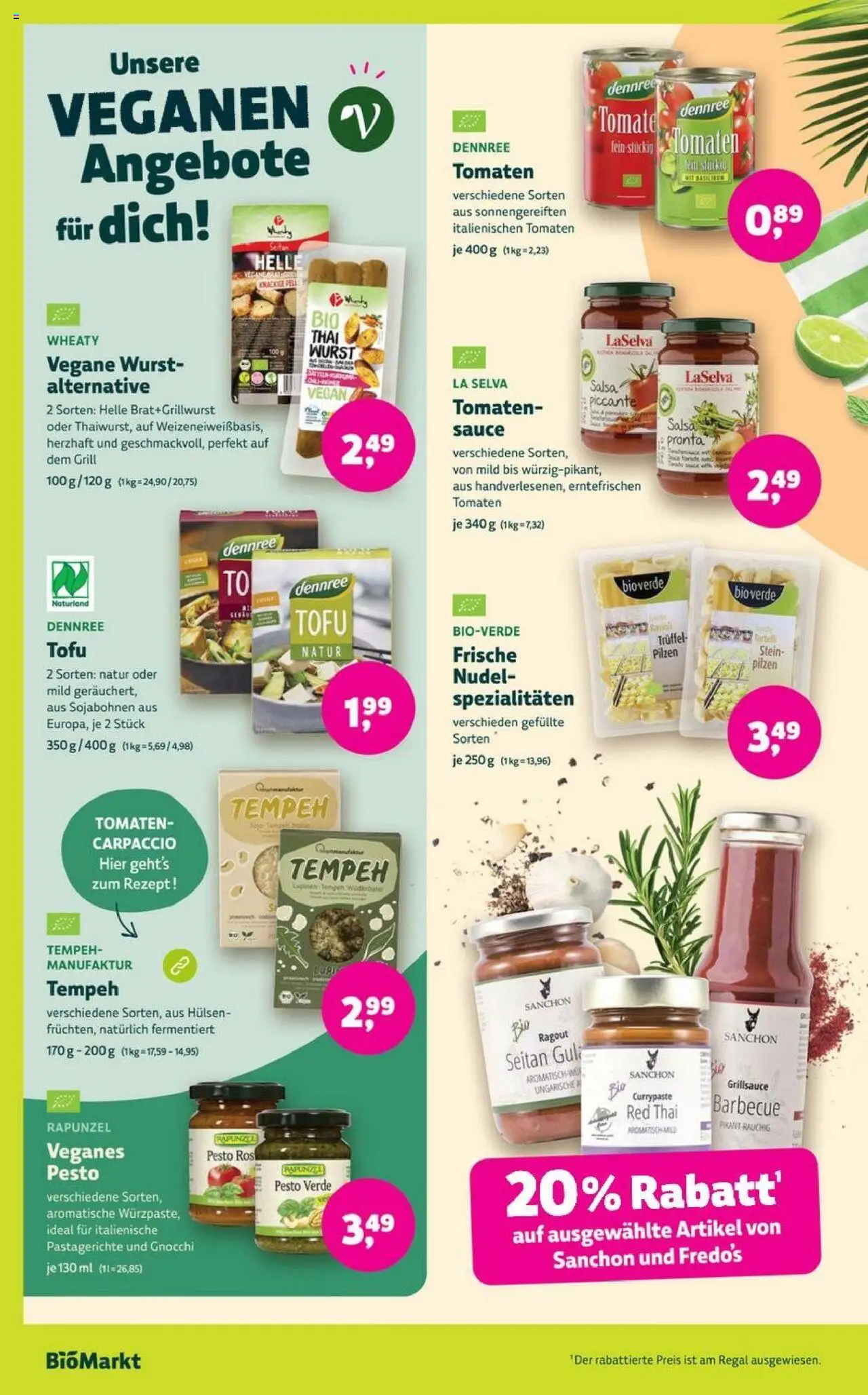 Denns BioMarkt Angebote - gültig ab dem 13.08.2025 | Seite: 6 | Produkte: Grill, Regal, Tomaten, Wurst