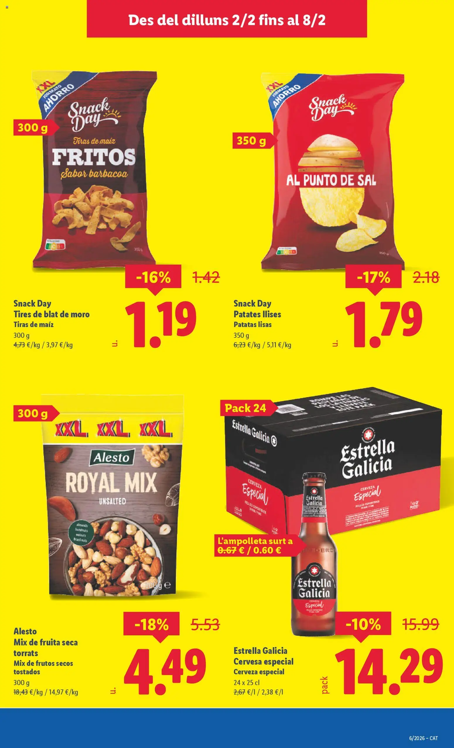 Lidl folleto │ válido desde el 02.02.2026 | Página: 17 | Productos: Cerveza, Frutos secos, Barbacoa