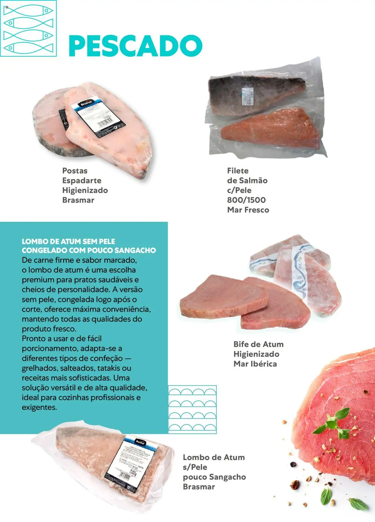 Recheio - Congelados do Mar e da Terra │ válido de 14.07.2025 | Página: 19 | Produtos: Atum, Salmão, Lombo, Carne