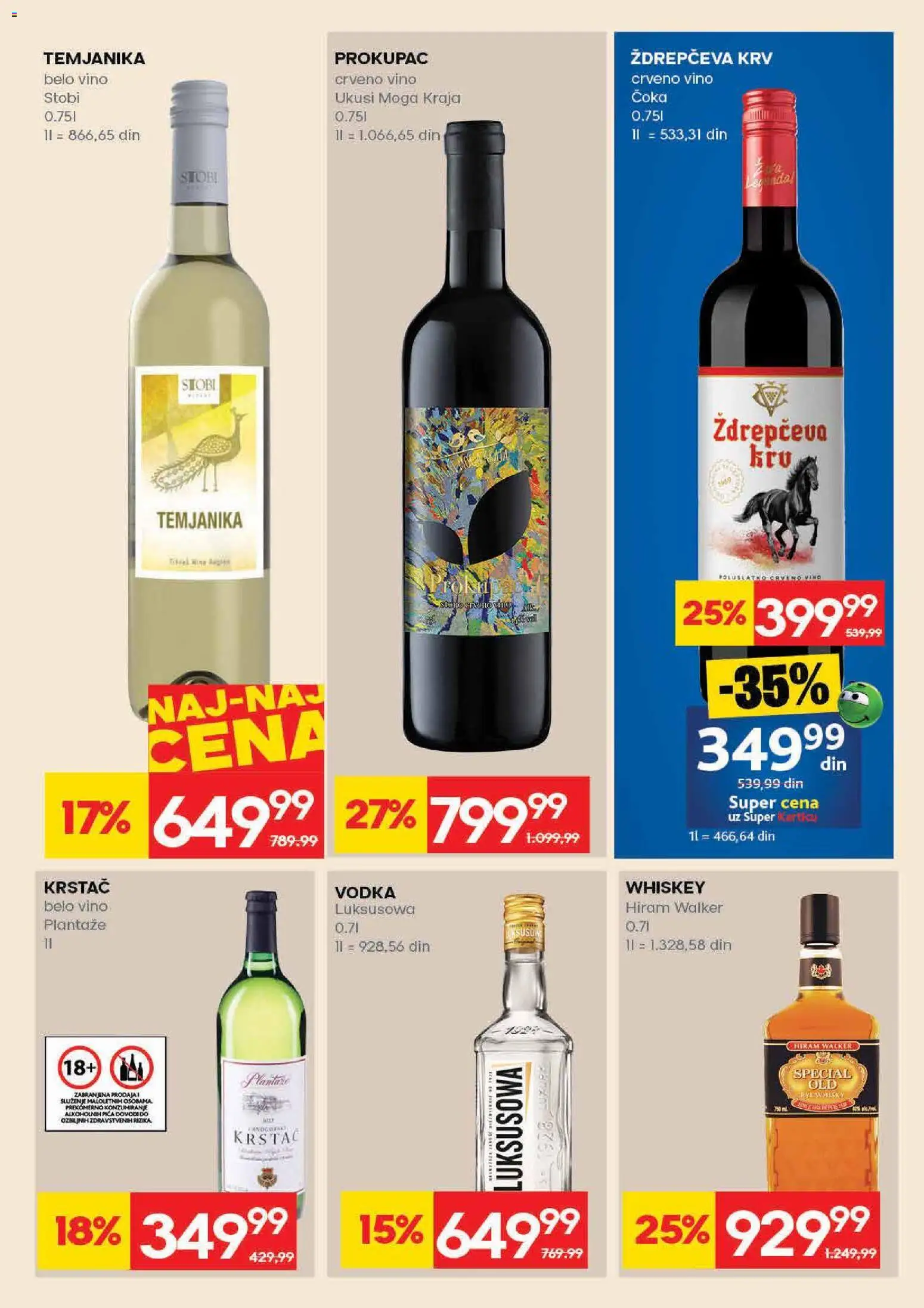 Roda katalog - važi od 16.04.2026 | Strana: 27 | Proizvode: Crveno vino, Vodka, Belo vino, Vino