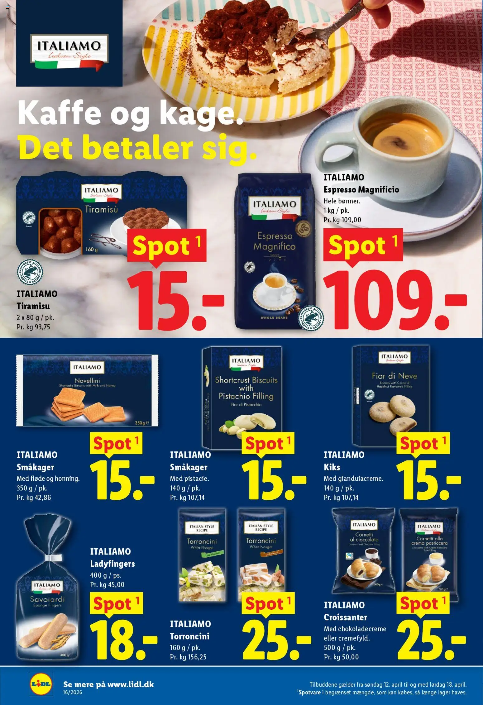 Lidl tilbudsavis – gyldig fra 16.04.2026 | Side: 26 | Produkter: Croissanter, Kaffe, Nougat, Søm