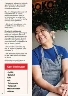 Forhåndsvisning av Coop Extra Middagsdisken Asiatiske gyldig fra 15.01.2026 | Side: 16 | Produkter: Égouttoir, Desk, Kontakt, Ris