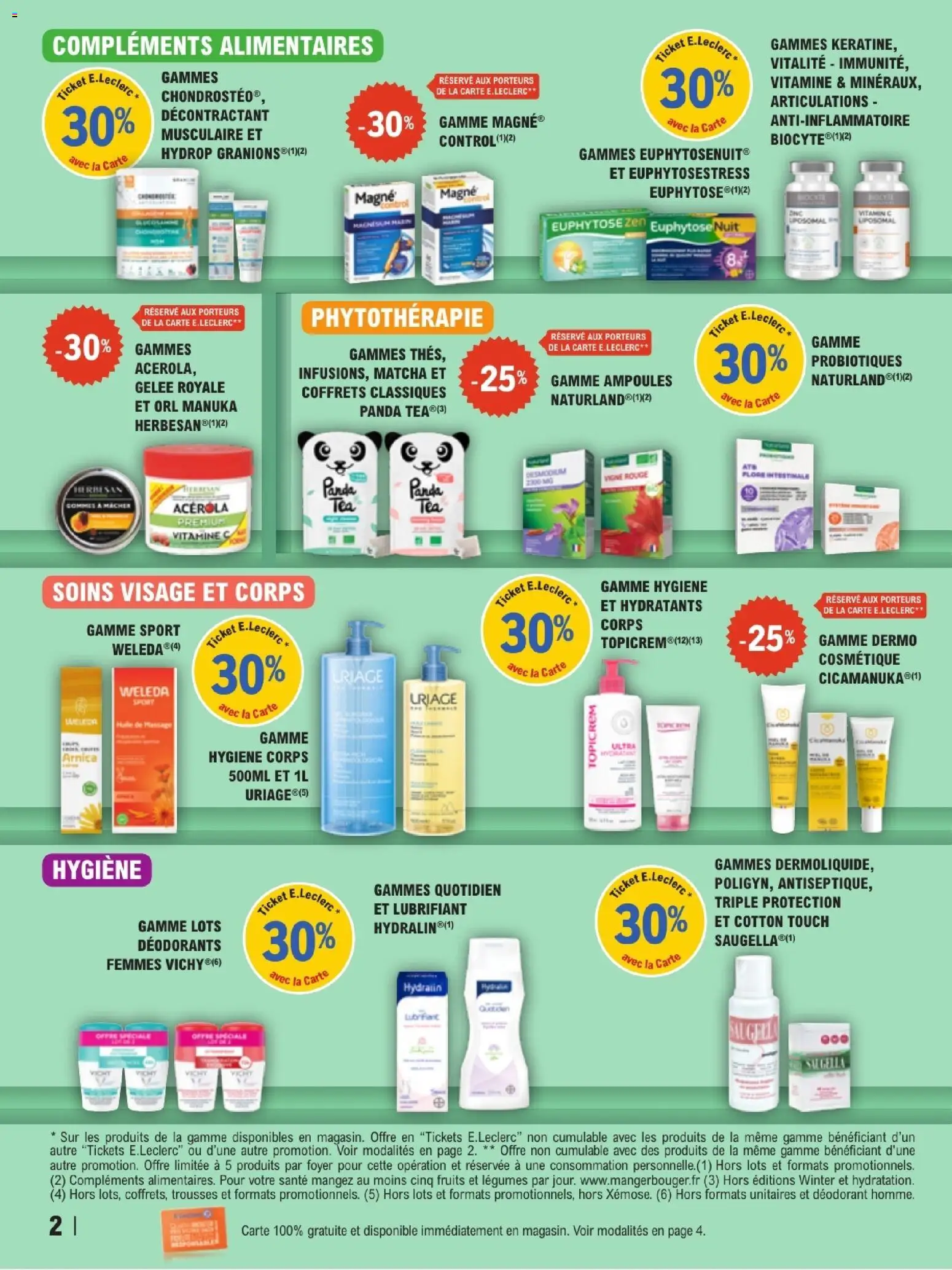 {H1} | Page: 2 | Produits: Matcha, Déodorant, Gelée