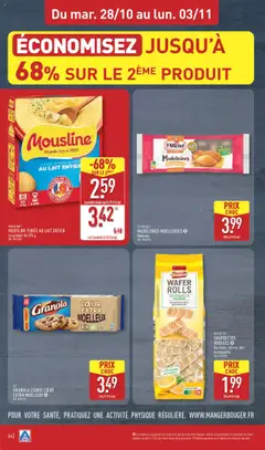 Aldi - Prévisualisation de Aldi catalogue semaine 44 valide à partir de 28.10.2025 | Page: 28 | Produits: Lait entier, Noisette, Pomme, Lait