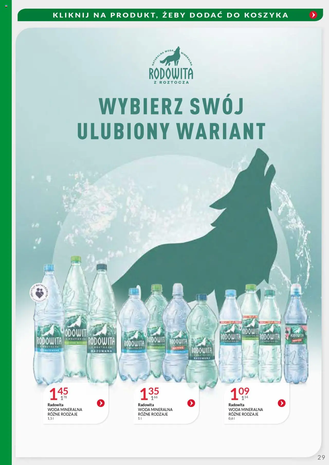 Eurocash Gazetka - Handlowa MR Południowy-Wschód od 29.09.2025 | Strona: 29 | Produkty: Woda
