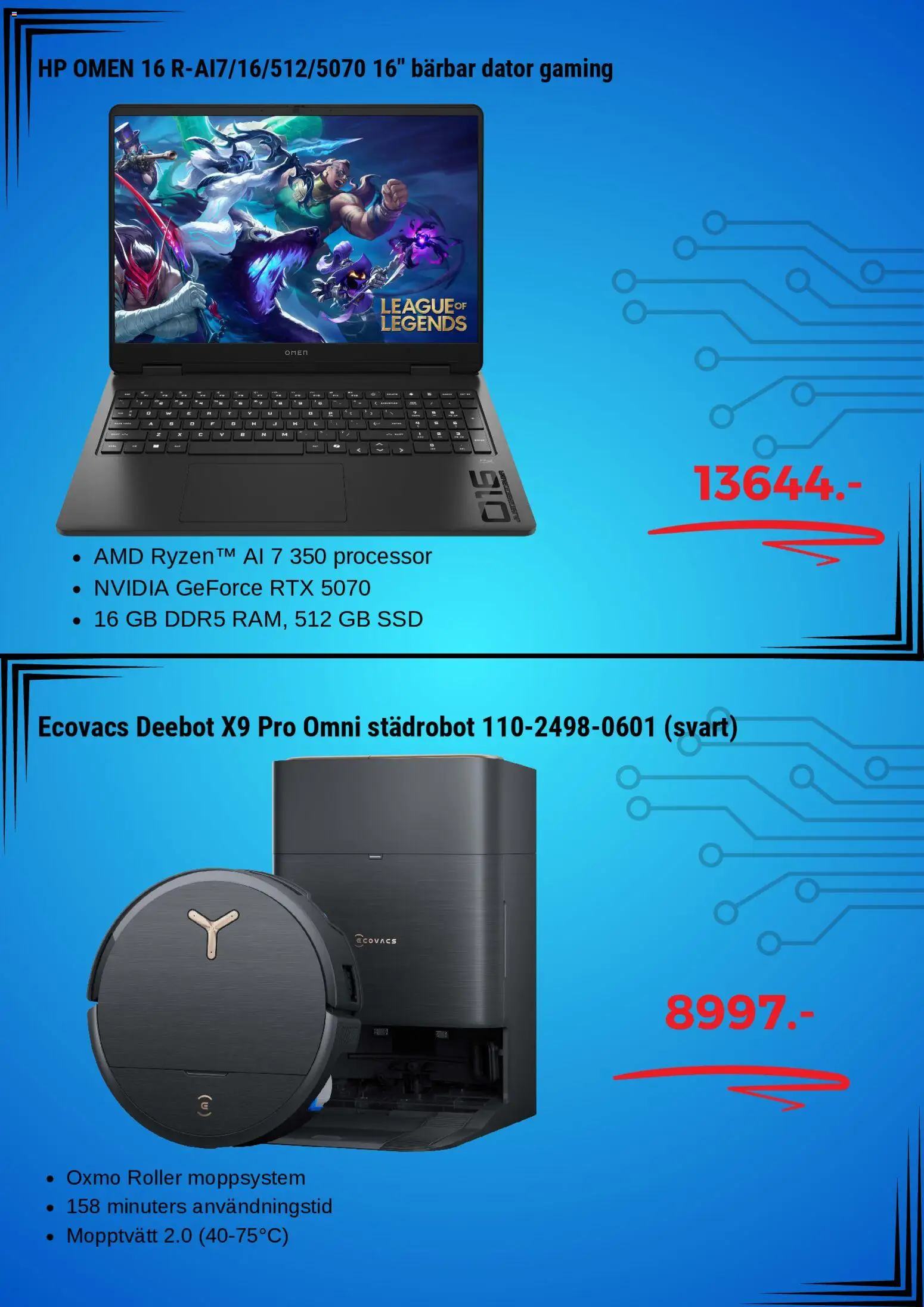 Elgiganten reklamblad aktuell från 02.02.2026 | Sida: 3 | Produkter: Roller, Dator