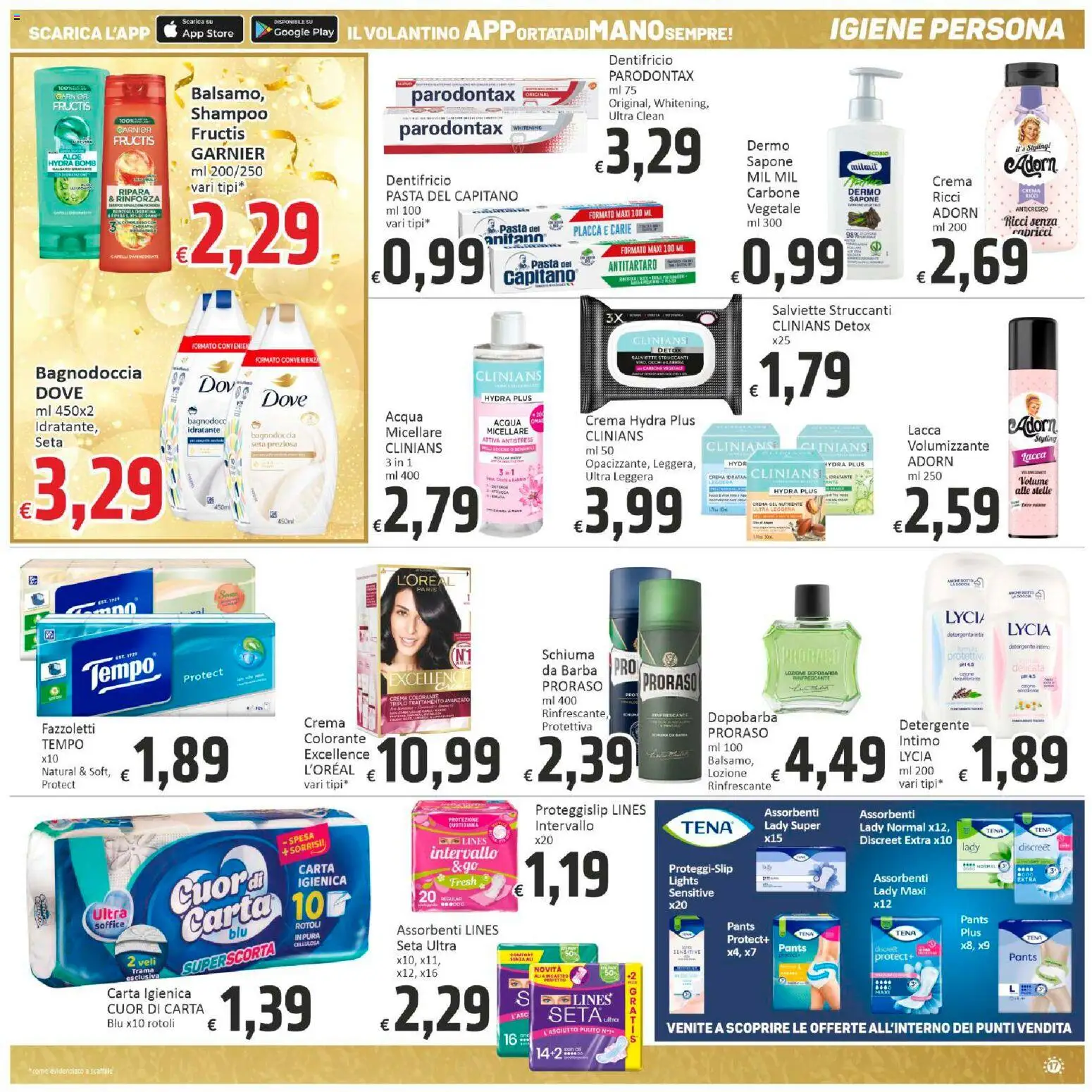 Volantino Paghi Poco del 27.11.2026 | Pagina: 17 | Prodotti: Carta igienica, Sapone, Fazzoletti, Pasta