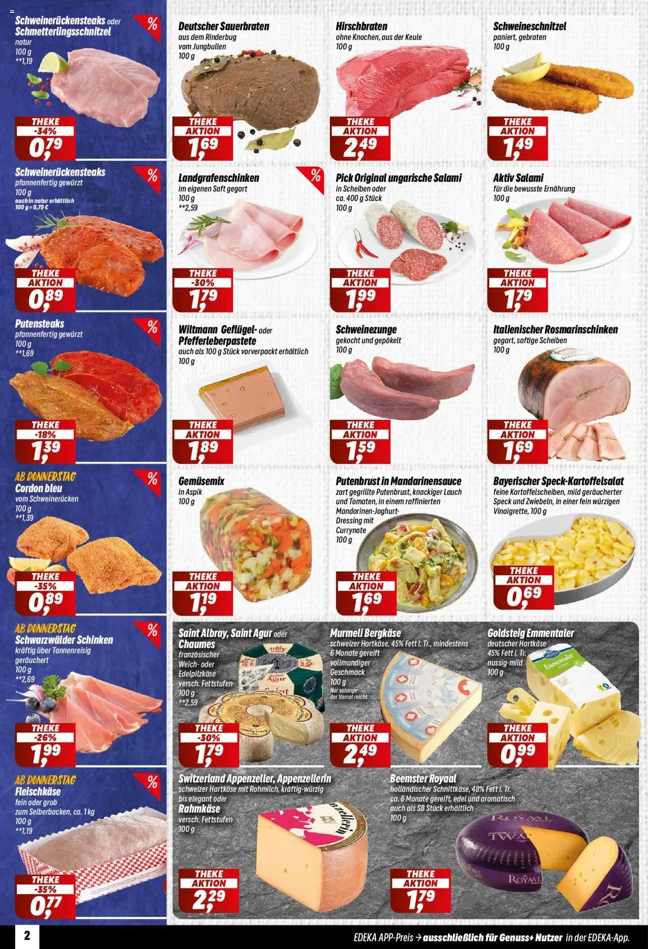 Simmel Prospekt 	 – gültig ab 06.10.2025 | Seite: 2 | Produkte: Schweinerucken, Salami, Schinken, Saft