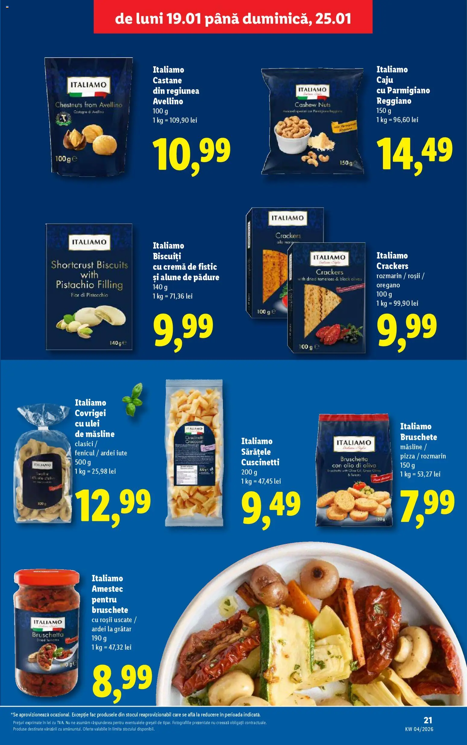 Noul catalog Lidl – valabil de la 19.01.2026 | Pagină: 21 | Produse: Grătar, Covrigei, Ulei, Biscuiți