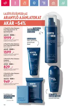 Oriflame akciós ujság - amely érvényes a következő dátumtól: 06.07.2025 | Oldal: 158 | Termékek: Borotva, Roll-on, Szappan, Dezodor