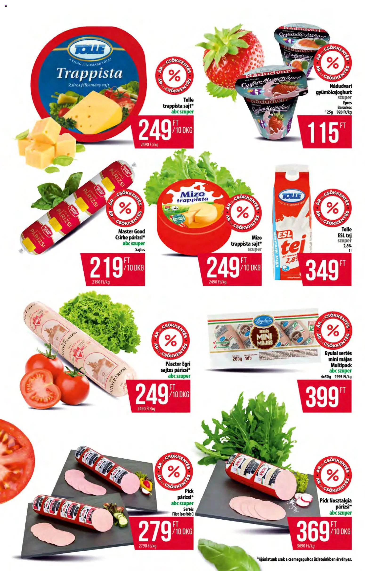 COOP akciós ujság - amely érvényes a következő dátumtól: 30.04.2026 | Oldal: 3 | Termékek: Pick, Sajt, Párizsi, Gyümölcsjoghurt