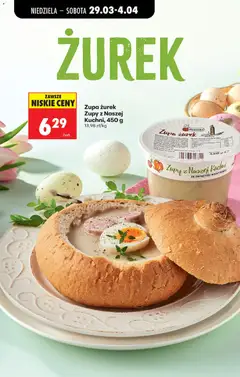 Pogląd oferty "Zupa żurek Zupy z Naszej Kuchni, 450 g, Zupa żurek Zupy z Naszej Kuchni, 450 g" - ważna od 29.03.2026 | Strona: 46