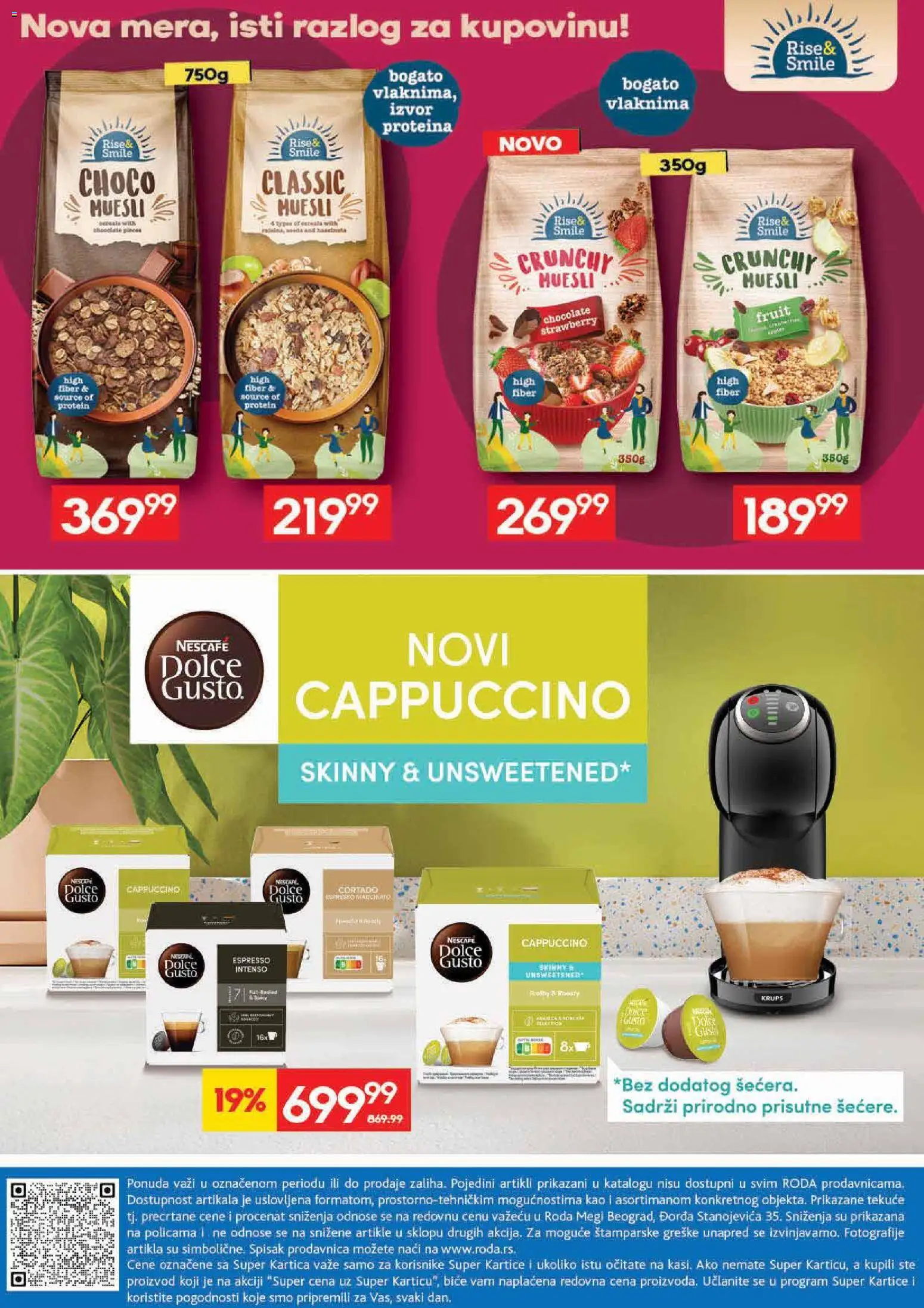 Roda katalog - važi od 16.04.2026 | Strana: 32 | Proizvode: Dolce Gusto, Protein, Nescafé