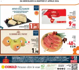 Anteprima del volantino MELE GOLDEN DELICIOUS SAPORI&DINTORNI CONAD, Mele Golden Delicious, prodotto italiano Categoria I, calibro 80/85 valido a partire dal 08.04.2026 | Pagina: 28