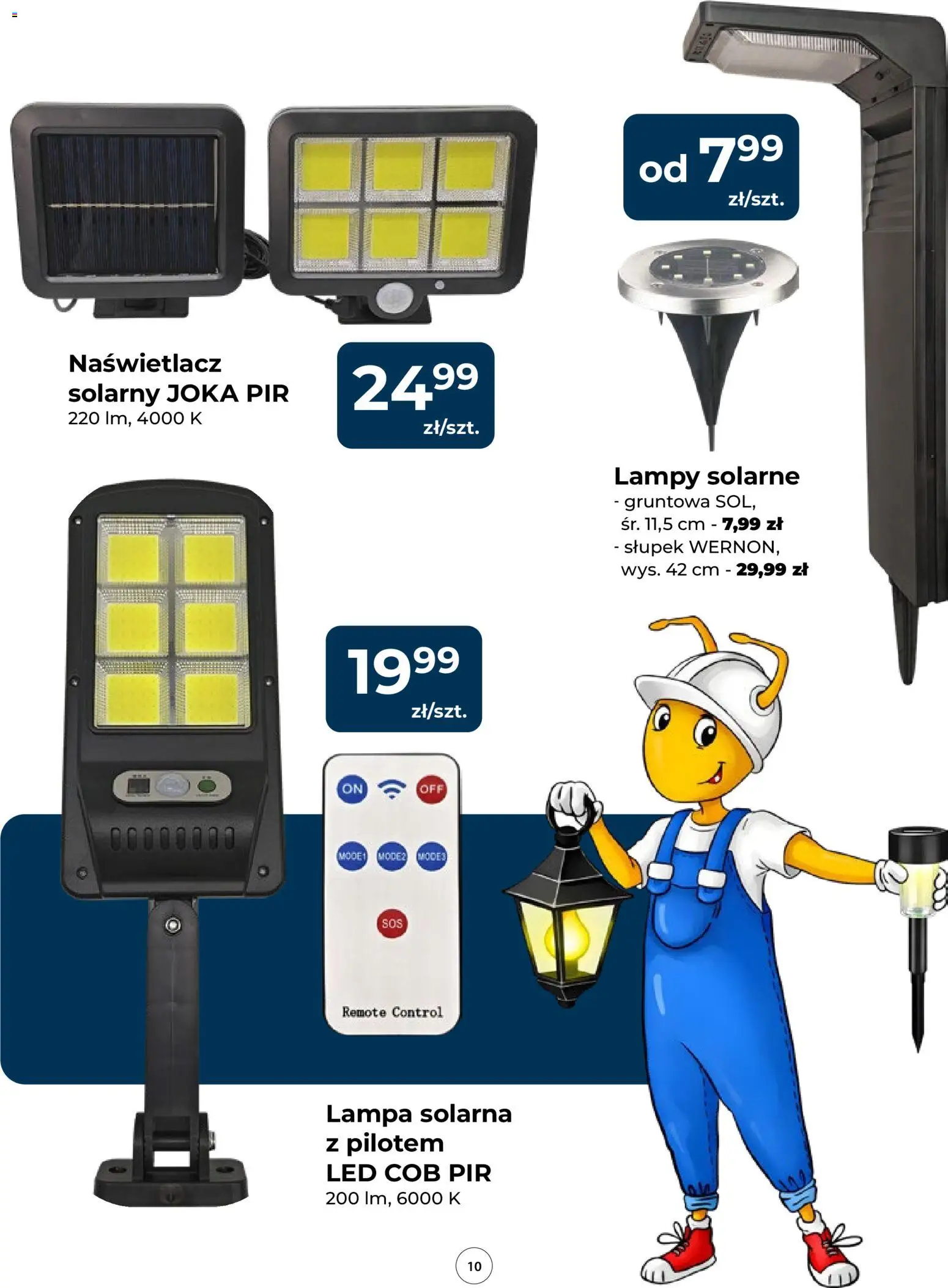 Mrówka gazetka od 23.04.2026 | Strona: 10 | Produkty: Lampa solarna, Lampa