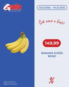 Gala MARKET šok cene - pregled Gala MARKET kataloga - važi od 02.12.2025