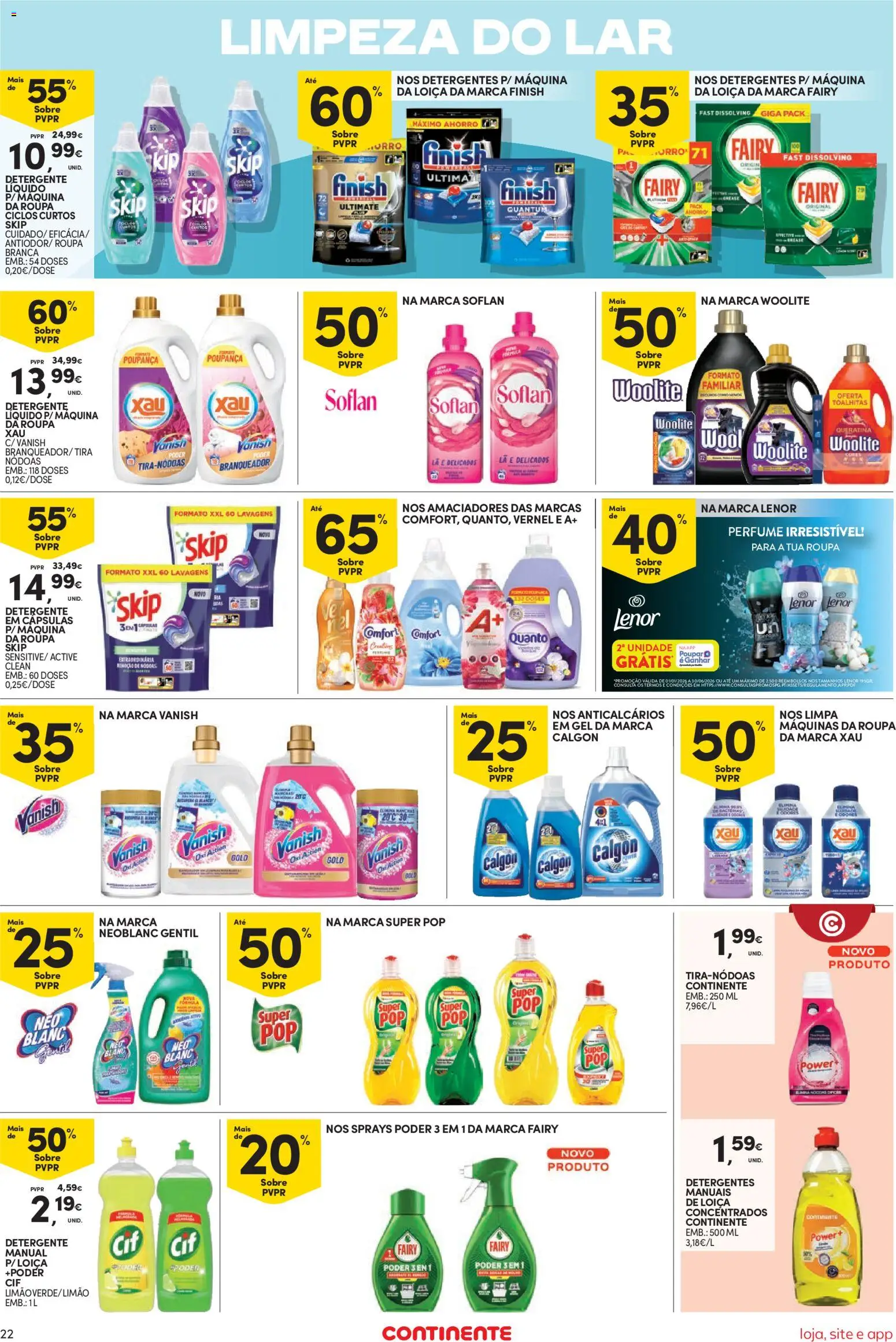 Continente Semanal Continente Bom Dia │ válido de 17.02.2026 | Página: 22 | Produtos: Perfume, Detergente