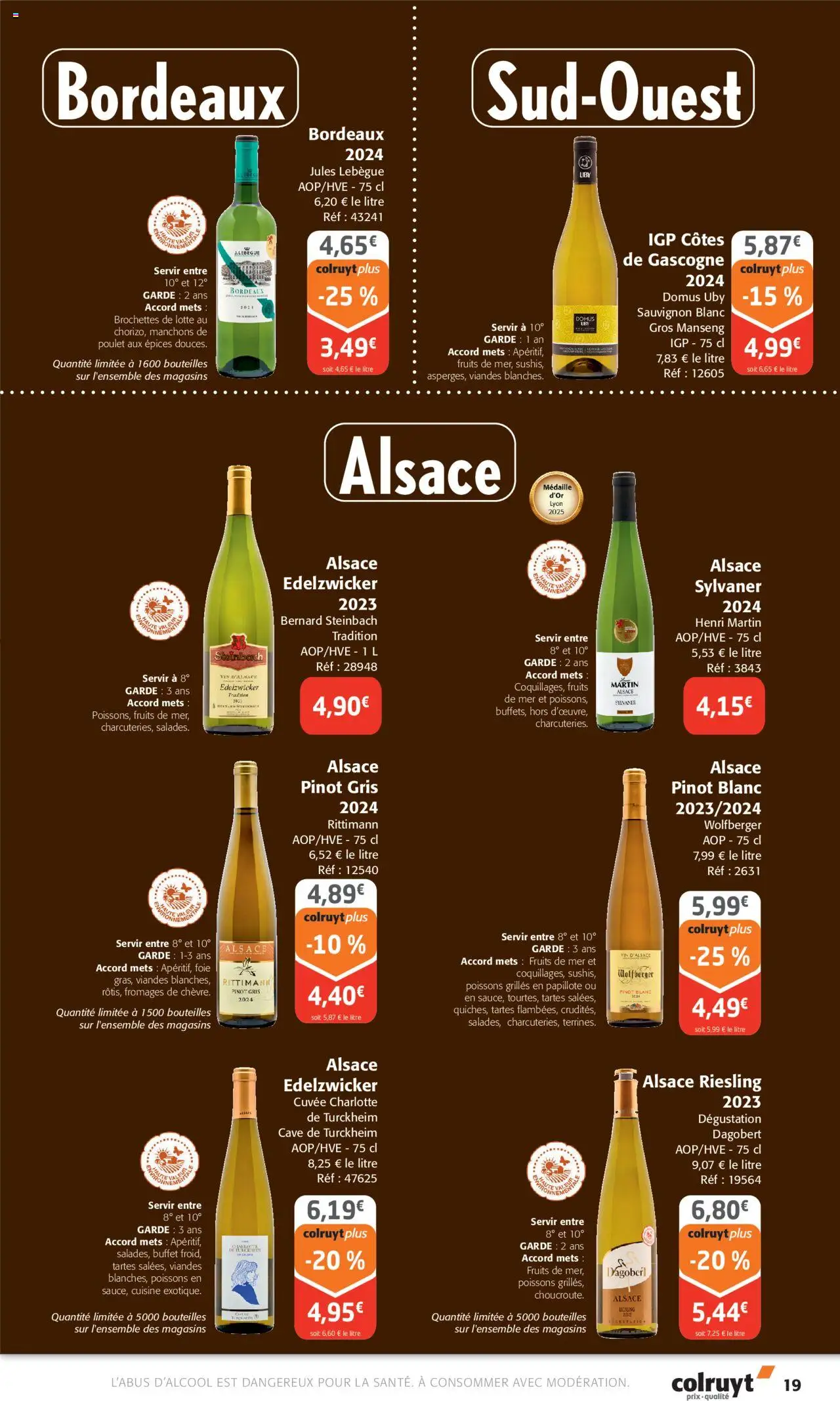  | Page: 19 | Produits: Fruits de mer, Buffet, Vin