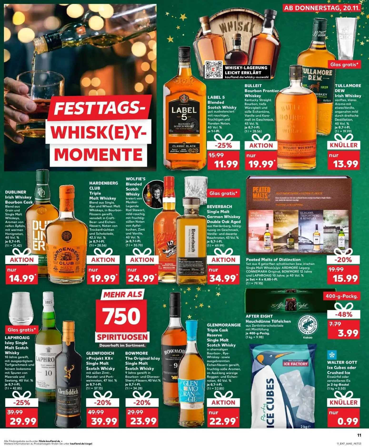 Kaufland prospekt Ludwigsburg	 – gültig ab 20.11.2025 | Seite: 11 | Produkte: Whisky, Bourbon, Whiskey, Eis