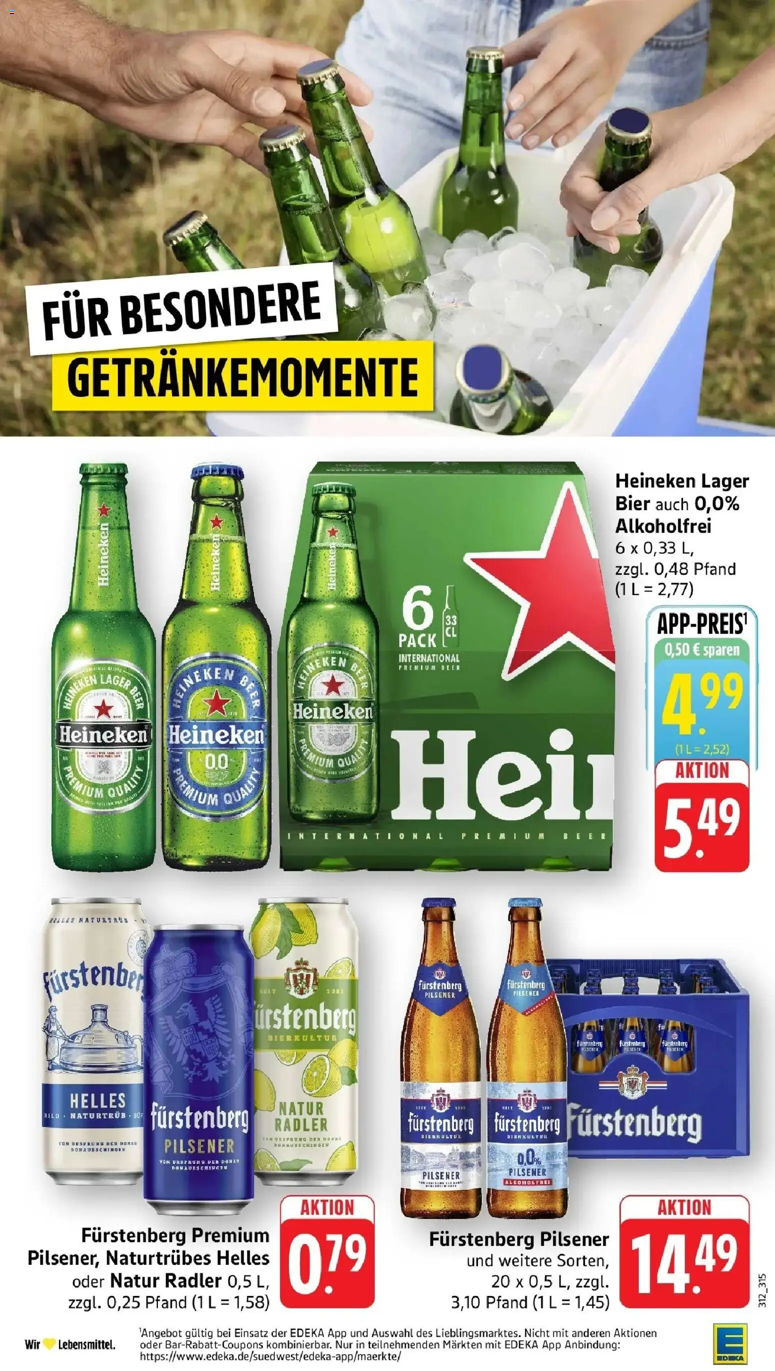 Edeka prospekt Freiburg	 – gültig ab 19.04.2026 | Seite: 36 | Produkte: Bier, Heineken, Radler