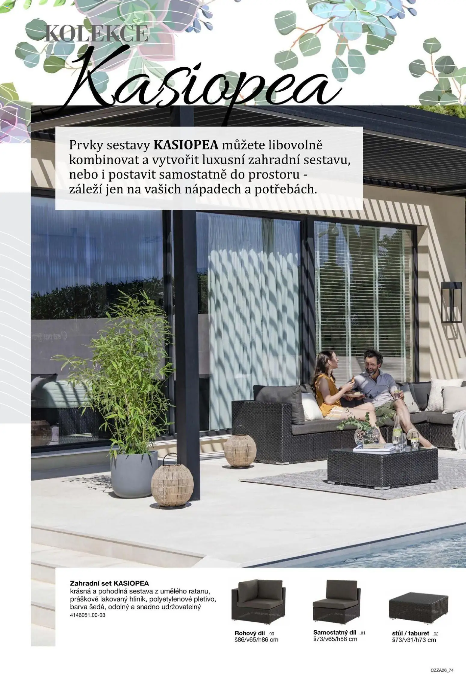 Sconto nábytek katalog - Zahradní speciál od 01.01.2026 | Strana: 74 | Produkty: Taburet, Stůl