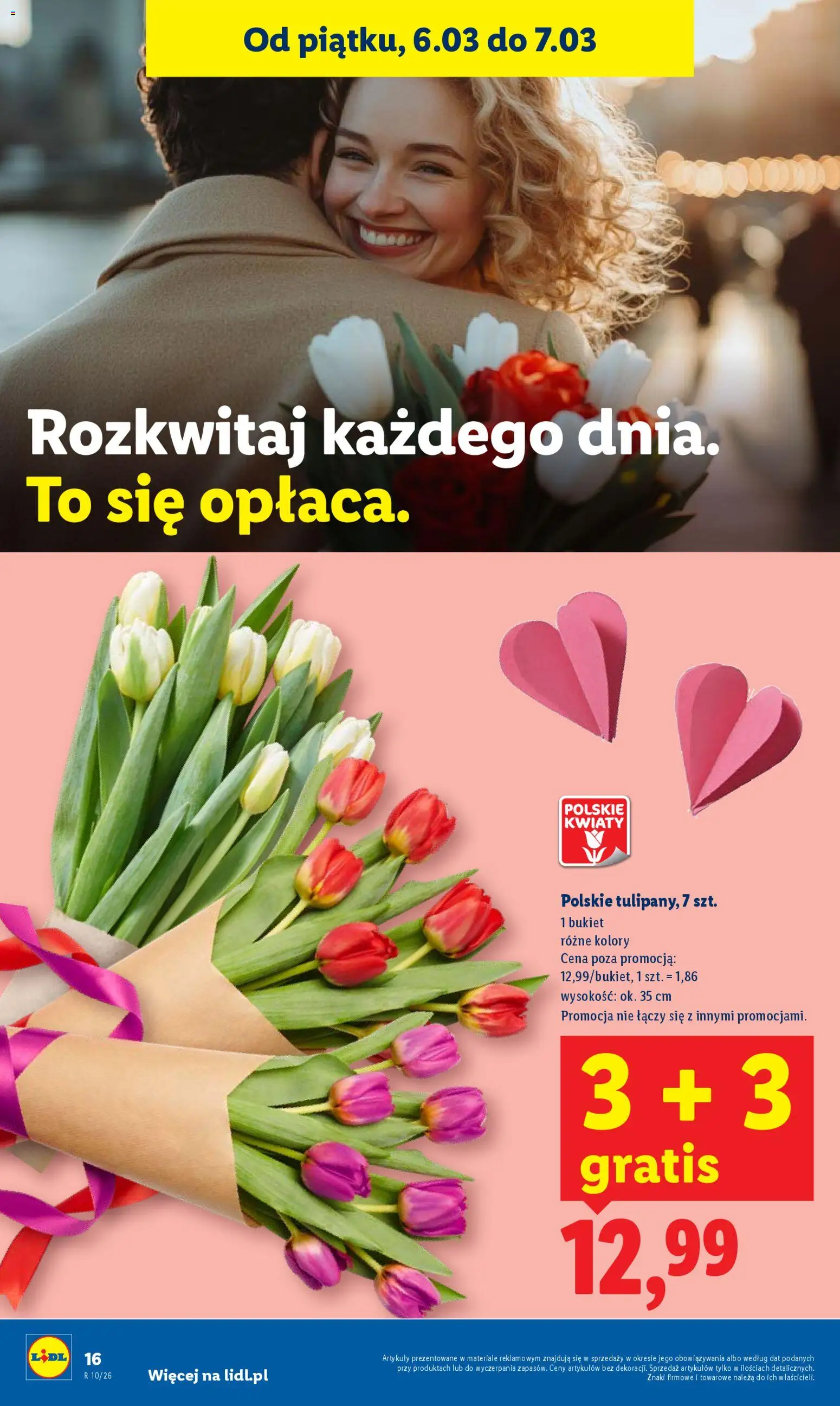 Lidl gazetka od 05.03.2026 | Strona: 16 | Produkty: Kwiaty