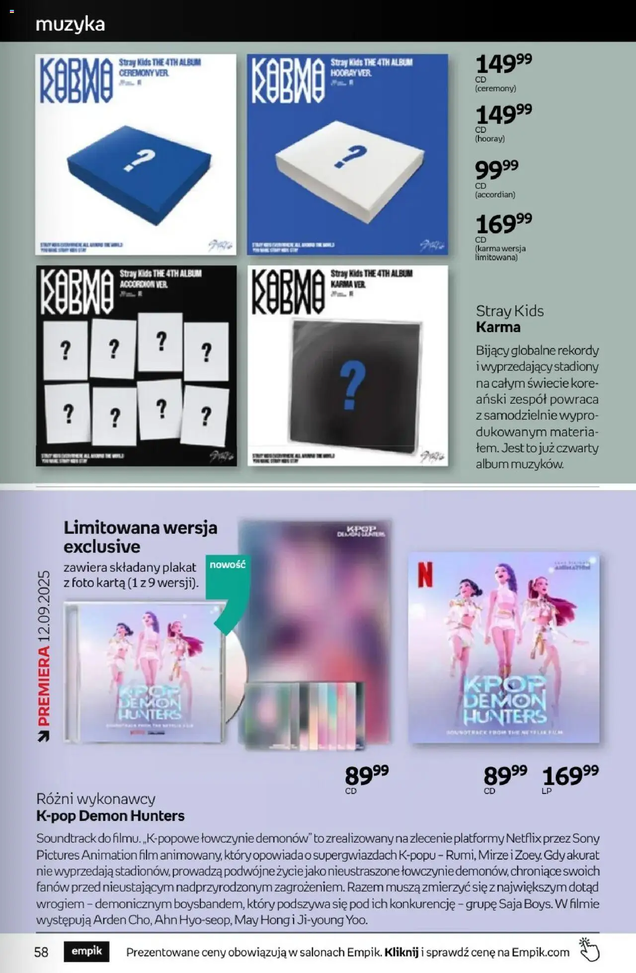 Empik promocje - Tom kultury Muzyka od 10.09.2025 | Strona: 5 | Produkty: Karta
