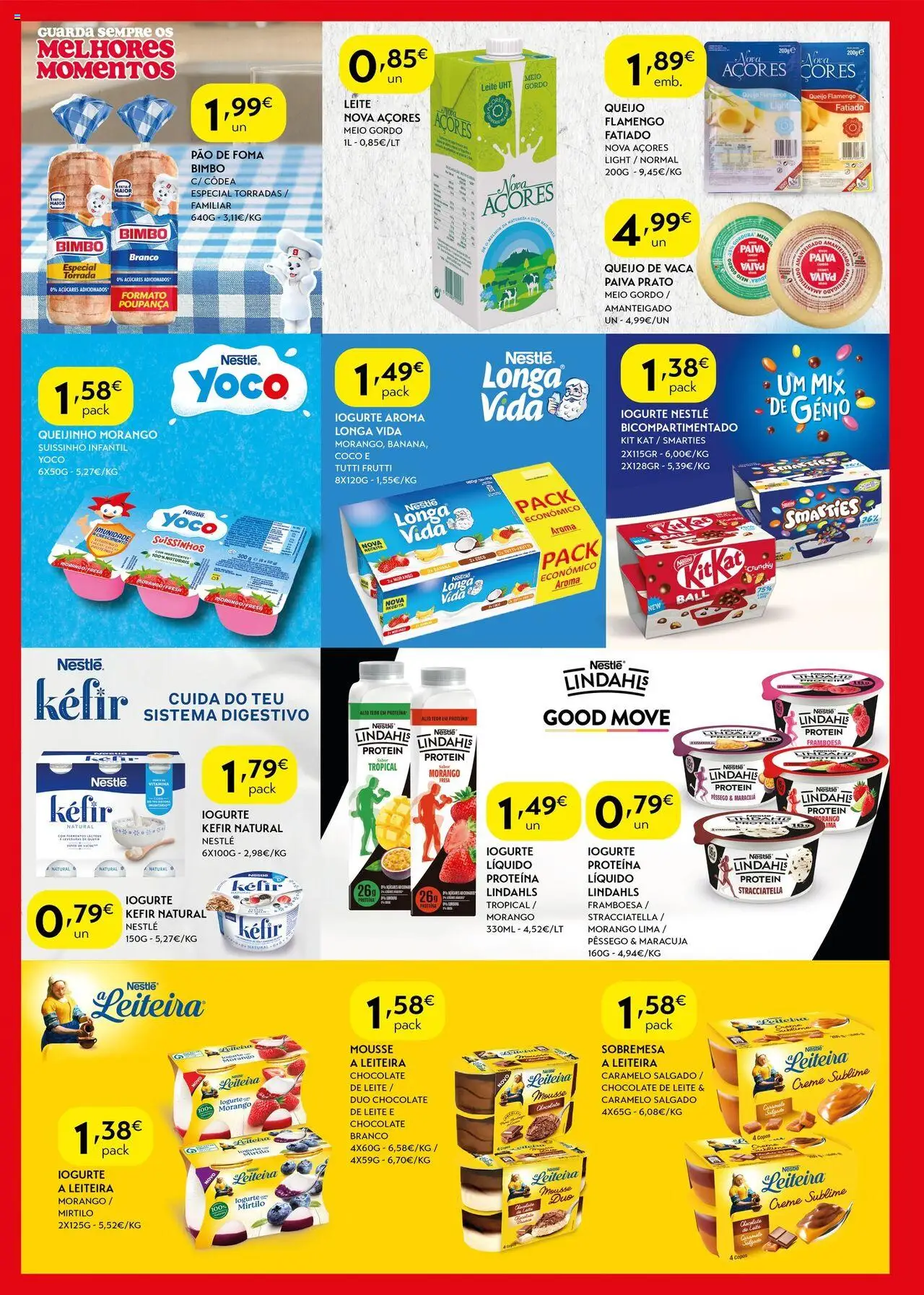 Spar folheto │ válido de 05.08.2025 | Página: 4 | Produtos: Banana, Nestlé, Pão, Proteina
