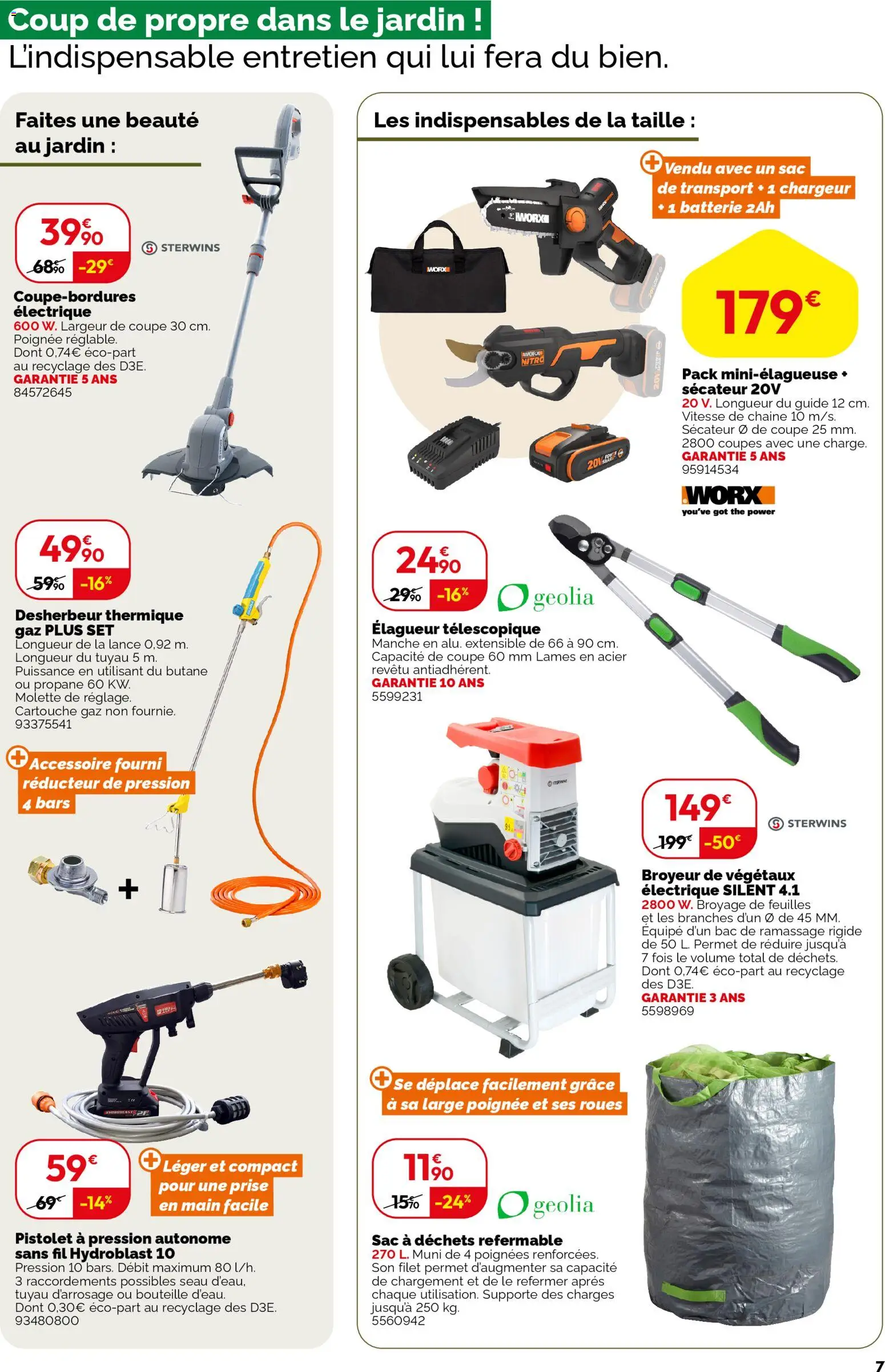 {H1} | Page: 7 | Produits: Tuyau, Prise, Batterie, Thé