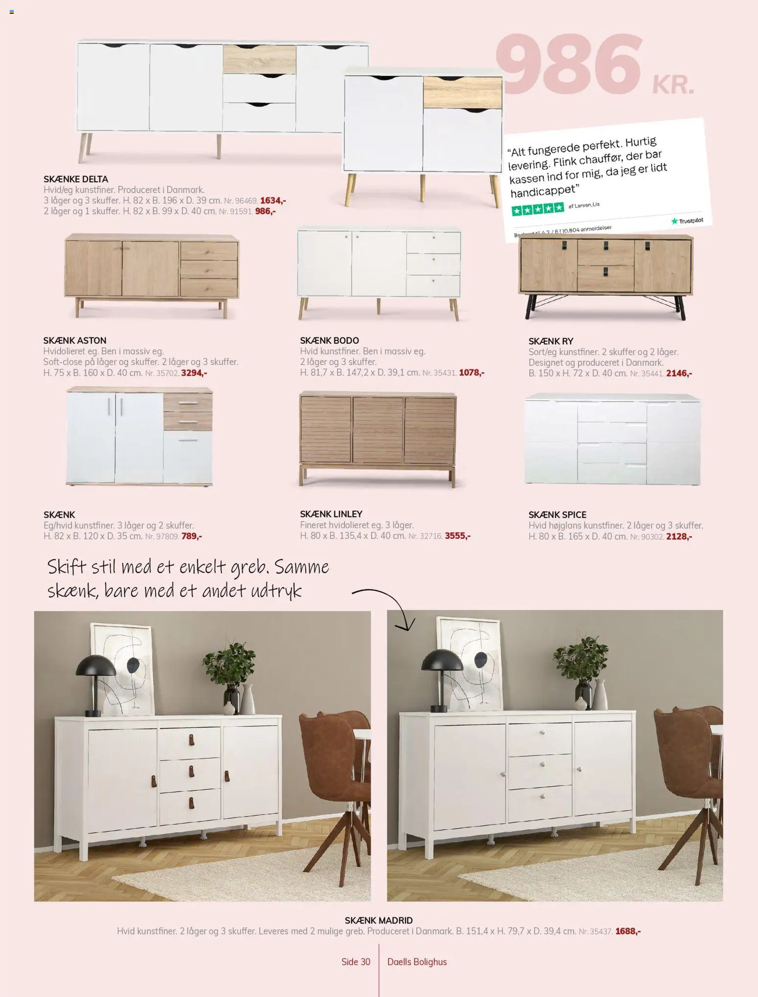 Daells Bolighus tilbudsavis – gyldig fra 15.04.2026 | Side: 30 | Produkter: Skænk