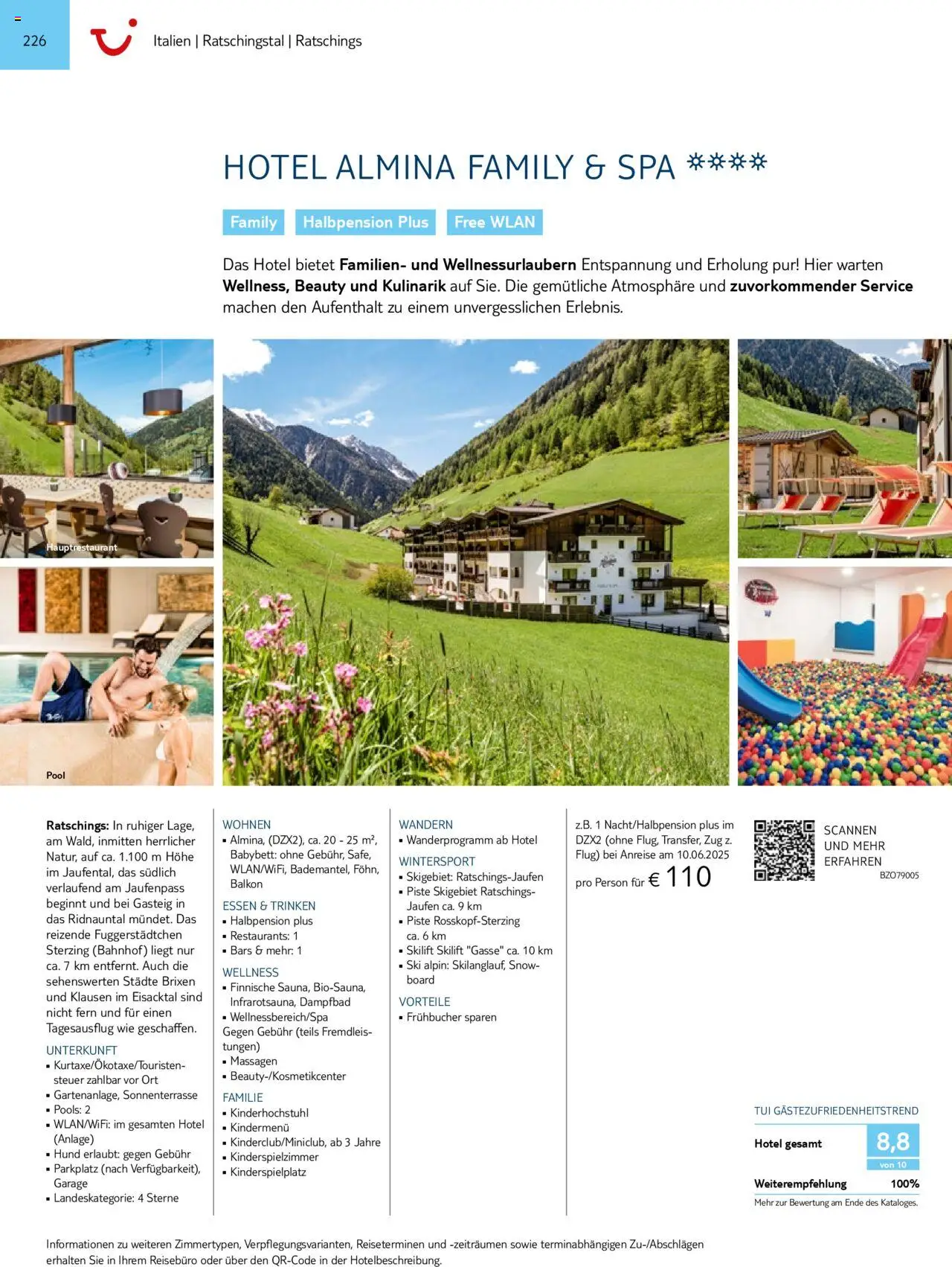 TUI Prospekt 	 – gültig ab 01.11.2024 | Seite: 226 | Produkte: Babybett, Ski