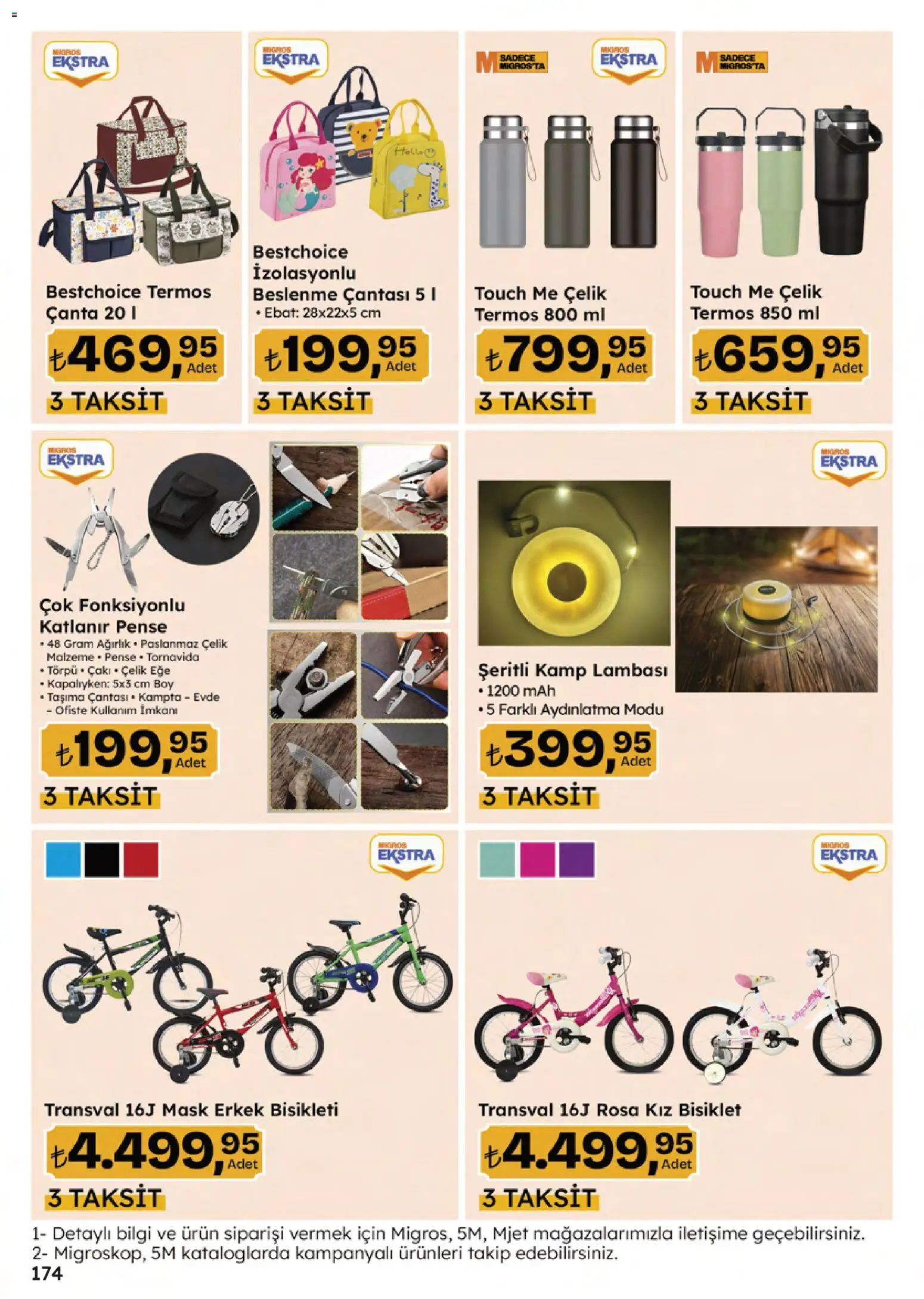 Migros Katalog - 5M Migroskop Dijital - 16.04.2026 tarihinden itibaren geçerlidir | Sayfa: 174 | Ürünler: Törpü, Çanta, Termos, Ağırlık