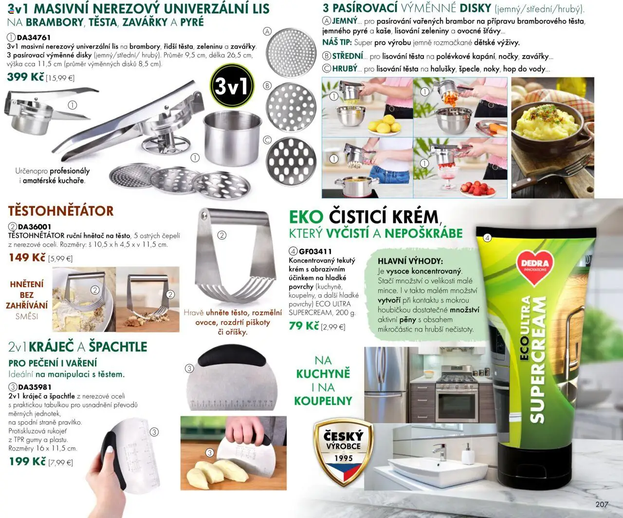 Dedra Katalog 8 2025 │ platný od 25.07.2025 | Strana: 107 | Produkty: Lis, Kuchyne, Krém