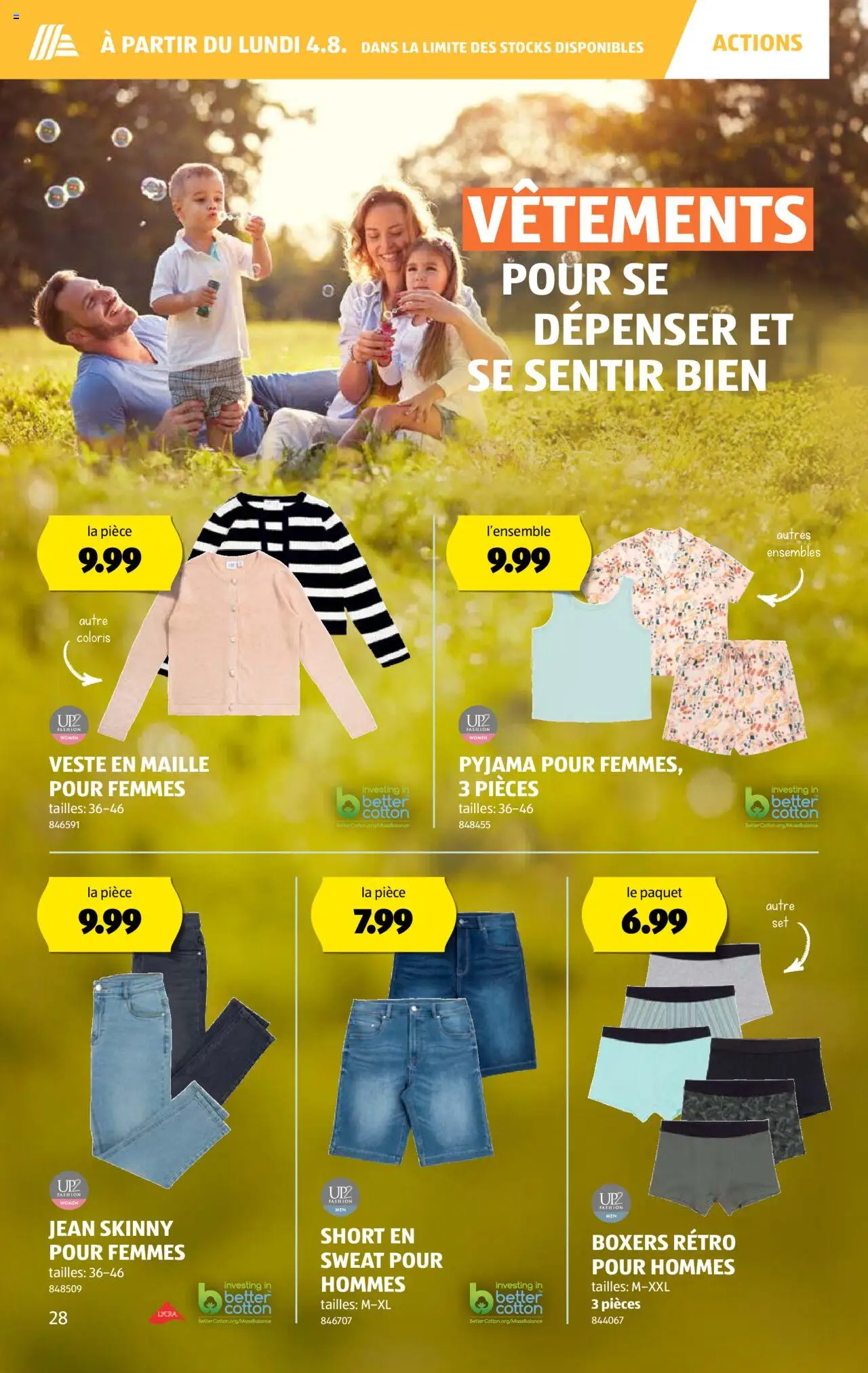 Aldi Prospectus ab 31.07.2025 | Seite: 28 | Produkte: Pyjama