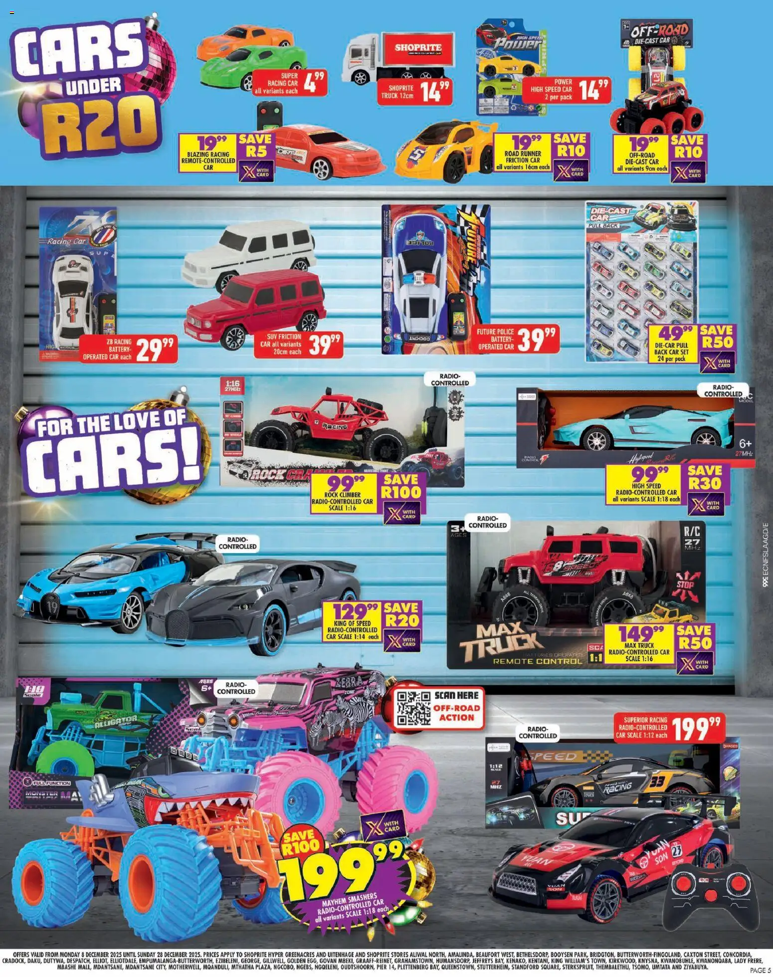 New Shoprite catalogue – valid from 08.12.2025 | Page: 5 | Products: Radio, Scale, Battery, Remote