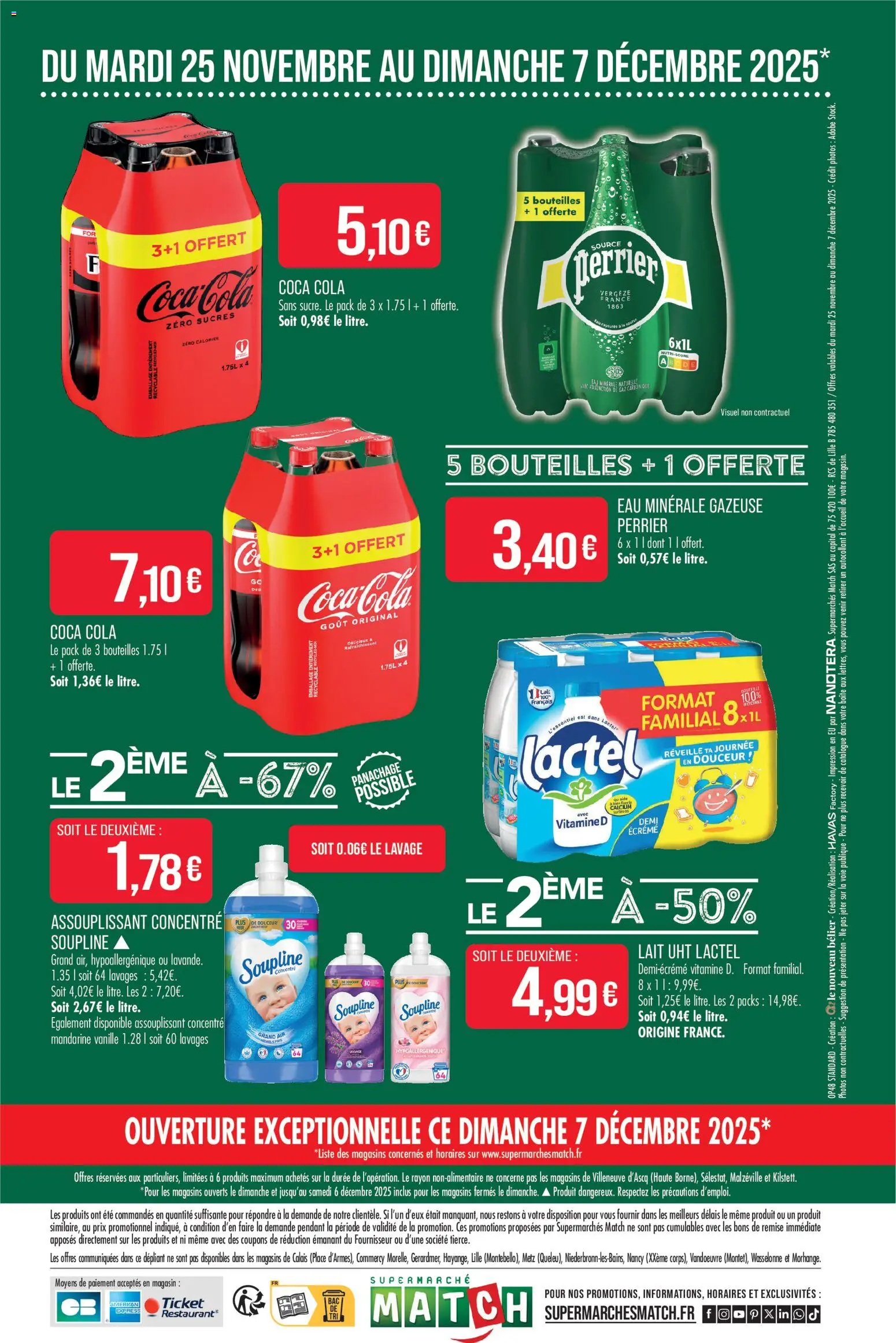 {H1} | Page: 30 | Produits: Eau minérale, Soupline, Lait, Coca cola