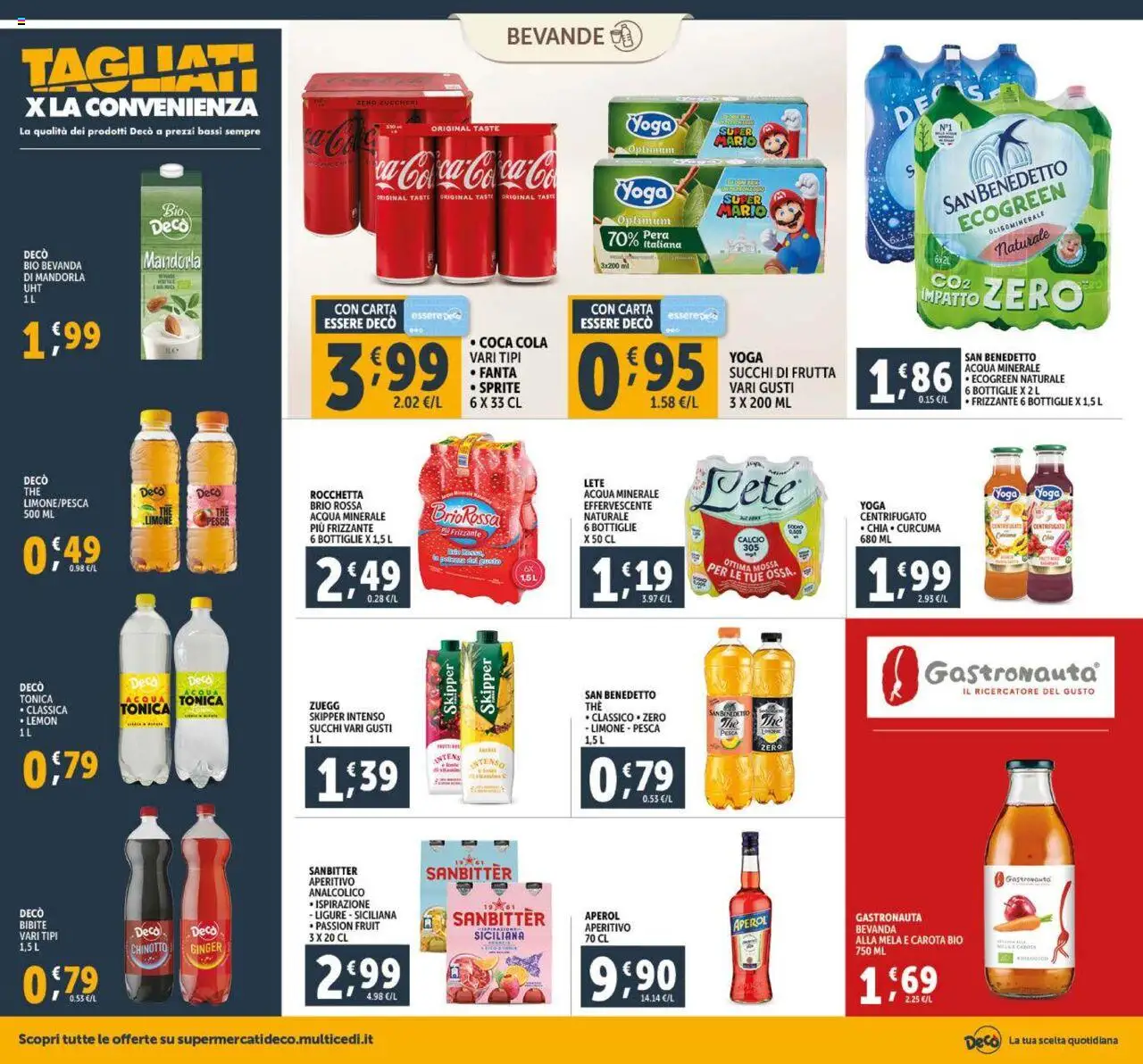 Volantino Decò del 23.09.2025 | Pagina: 16 | Prodotti: Carota, Acqua, Frutta, Pesca
