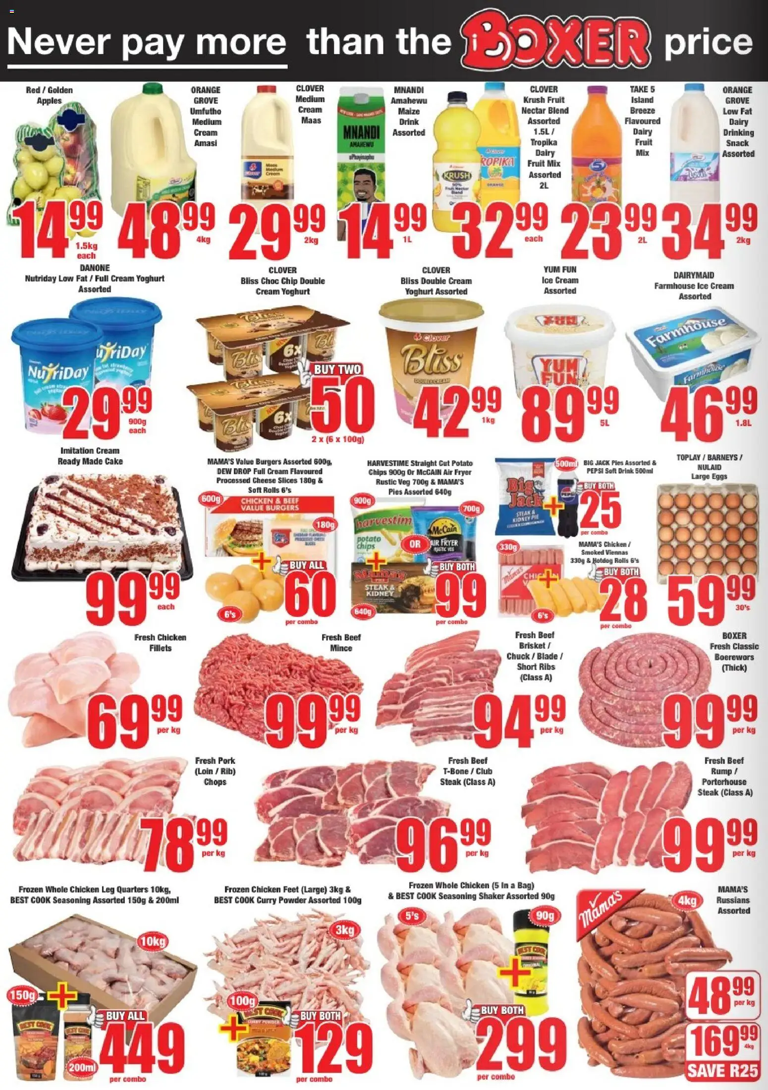 New Boxer catalogue – valid from 09.03.2026 | Page: 2 | Products: Cake, Eggs, Chicken, Curry powder