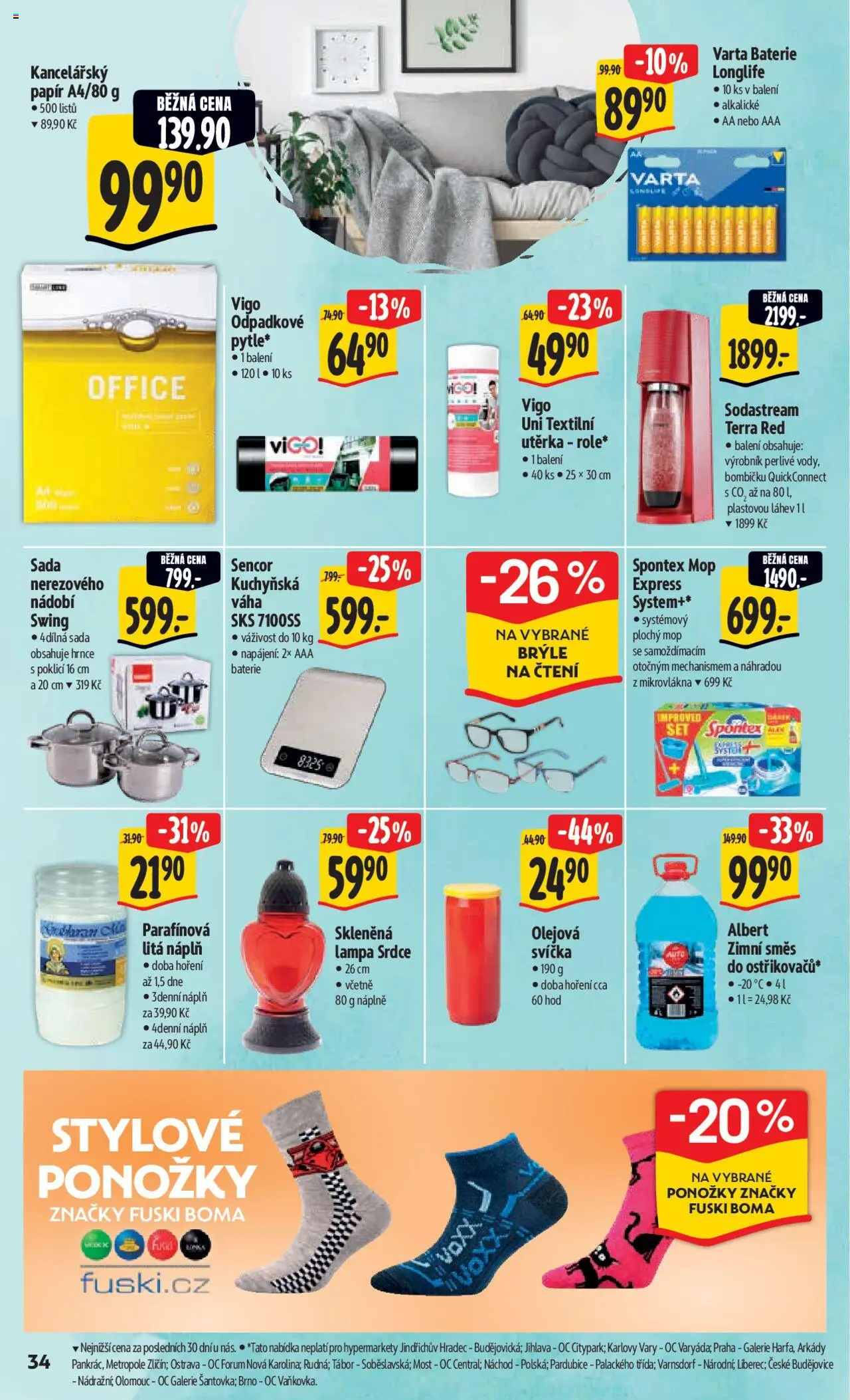 Albert leták - Hypermarket od 01.10.2025 | Strana: 43 | Produkty: Hrnce, Brýle, Sodastream, Utěrka