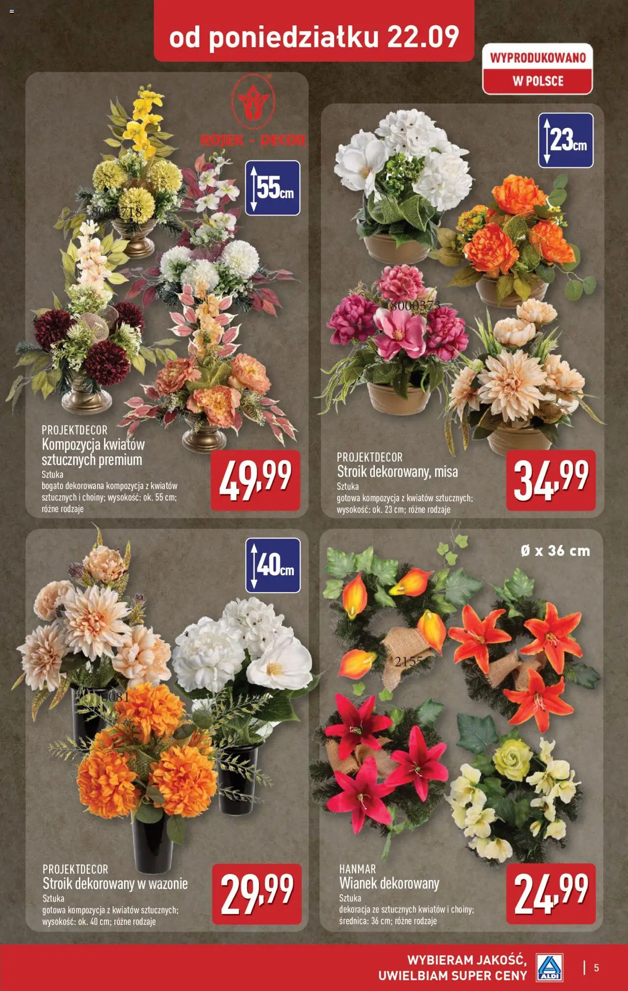 Aldi Gazetka - Światełko pamięci od 22.09.2025 | Strona: 5