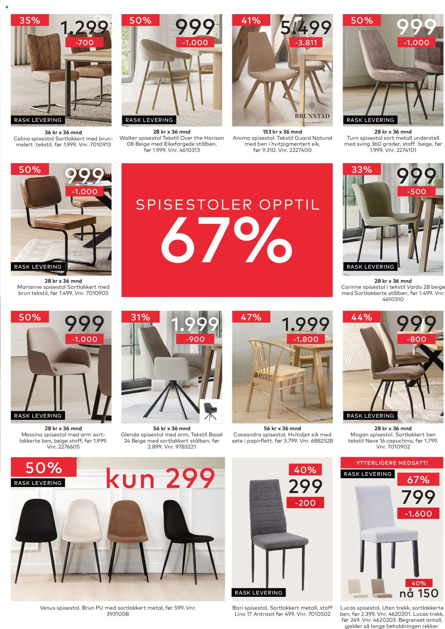 {H1} | Side: 15 | Produkter: Spisestol