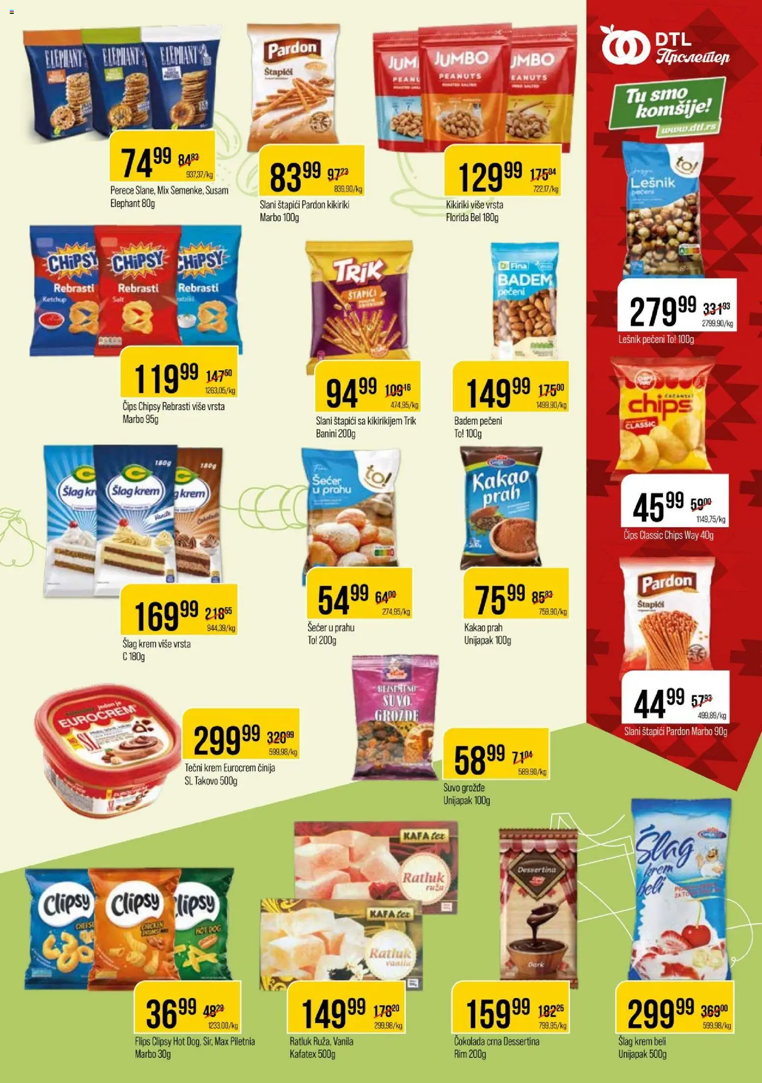 Metalac Proleter katalog - važi od 11.02.2026 | Strana: 7 | Proizvode: Badem, Lešnik, Šećer u prahu, Kafa