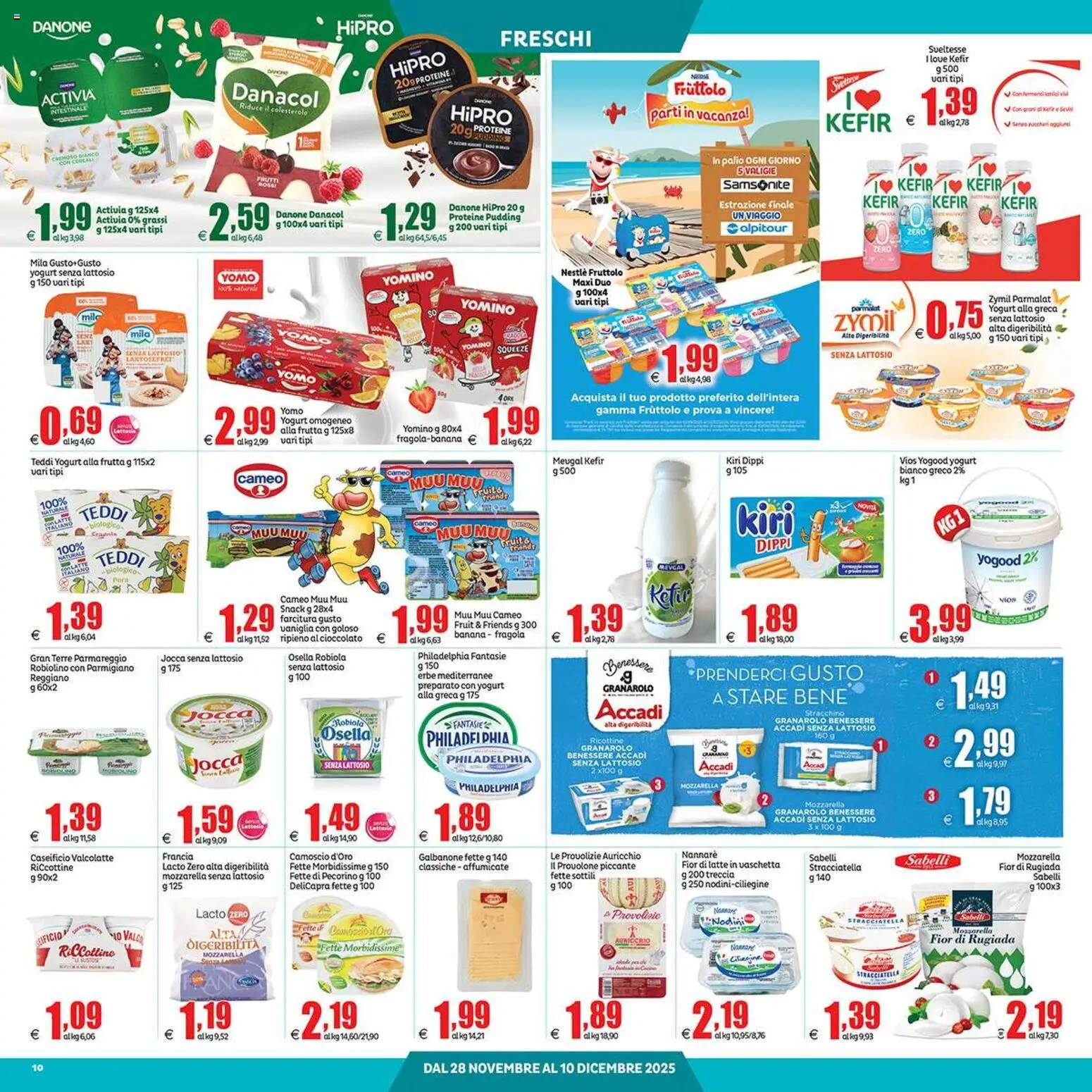 Volantino Elite Supermercati del 28.11.2025 | Pagina: 10 | Prodotti: Parmigiano, Robiola, Pecorino, Stracciatella