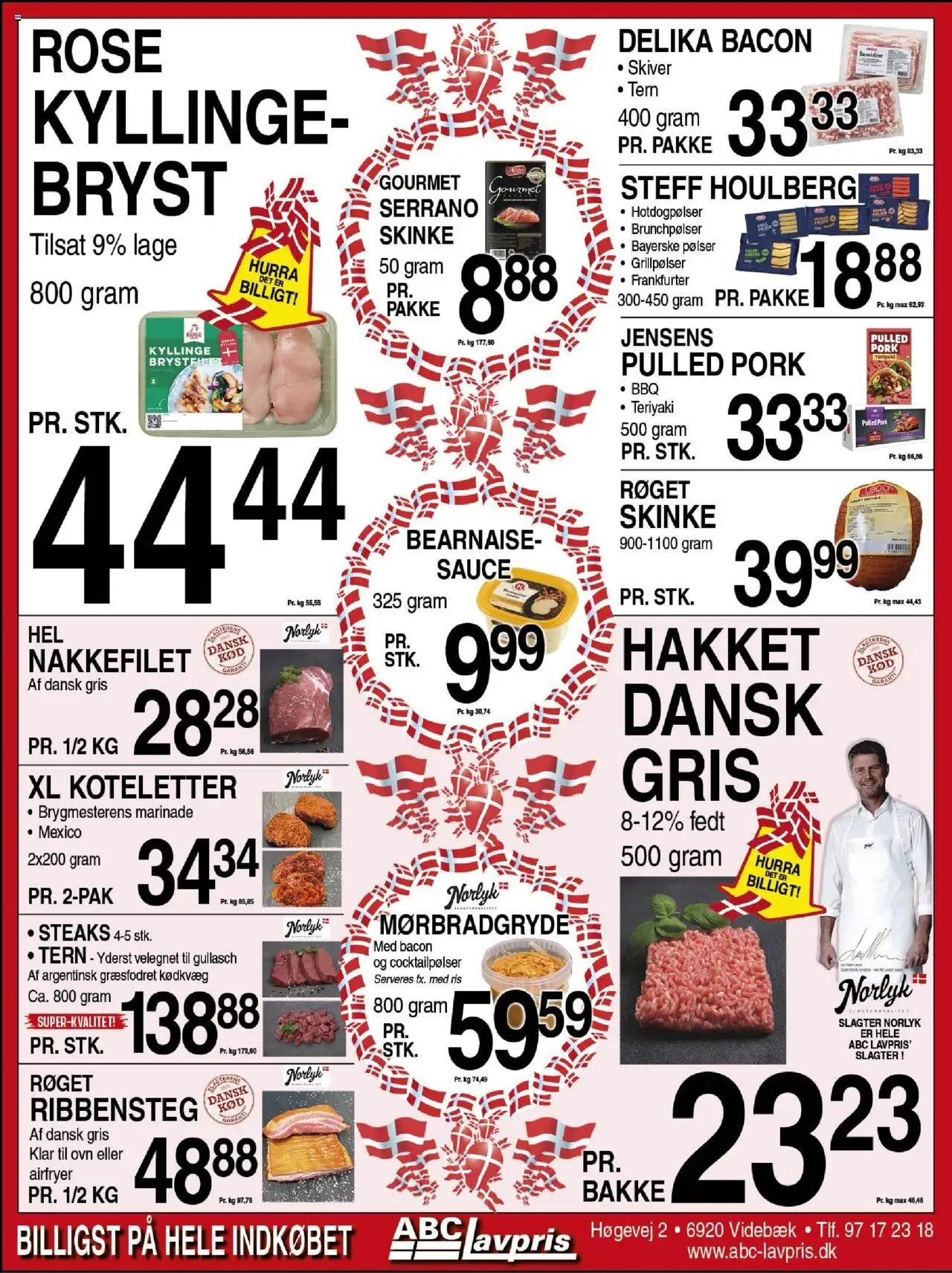 Abc Lavpris tilbudsavis – gyldig fra 10.09.2025 | Side: 3 | Produkter: Koteletter, Cocktailpølser, Nakkefilet, Ovn