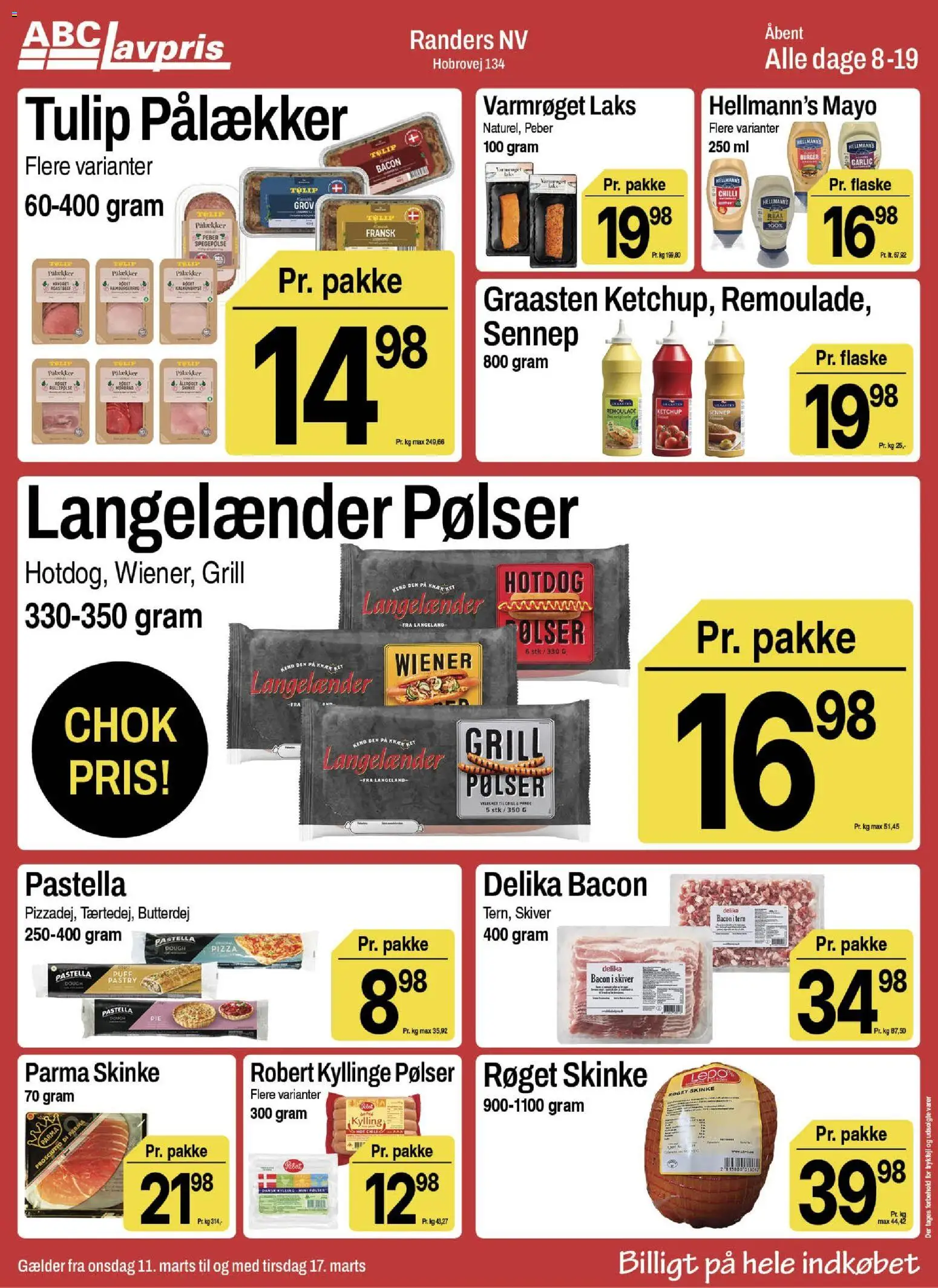 Abc Lavpris tilbudsavis – gyldig fra 11.03.2026 | Side: 6 | Produkter: Spegepølse, Peber, Sennep, Remoulade